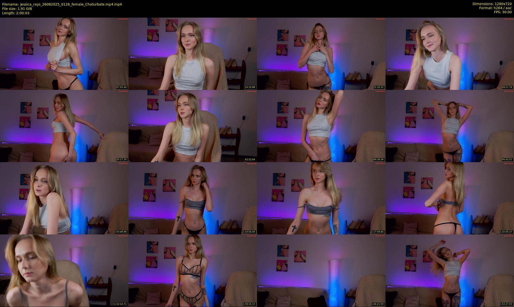 jessica_rays — 121 minute Chaturbate couple cam show recording, 720p, Aug 26, 2025
