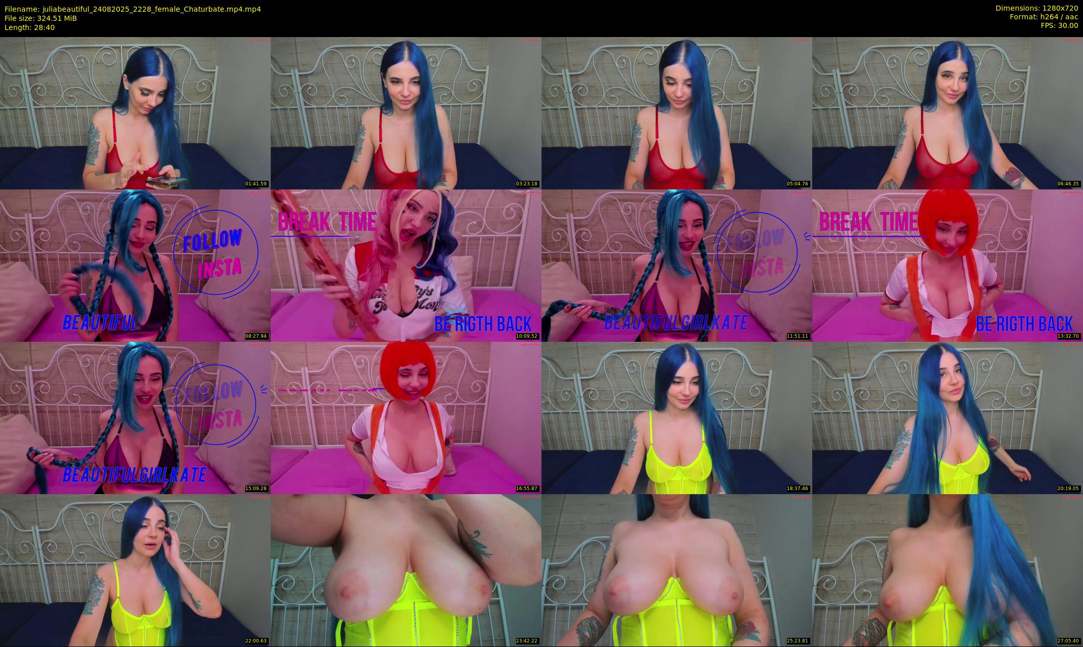 juliabeautiful — 29 minute Chaturbate female cam show recording, 720p, Aug 24, 2025