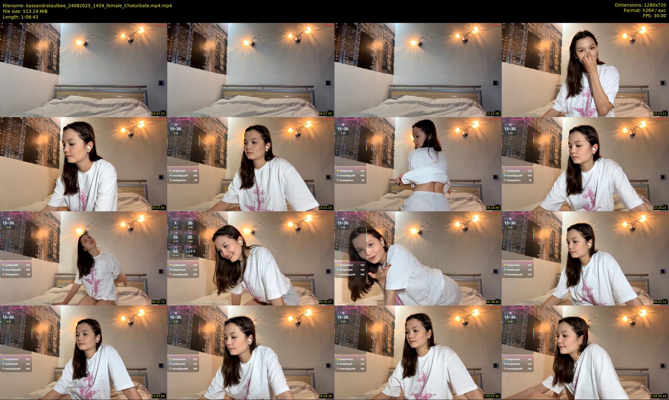 kassandrataulbee — 69 minute Chaturbate female cam show recording, 720p, Aug 24, 2025