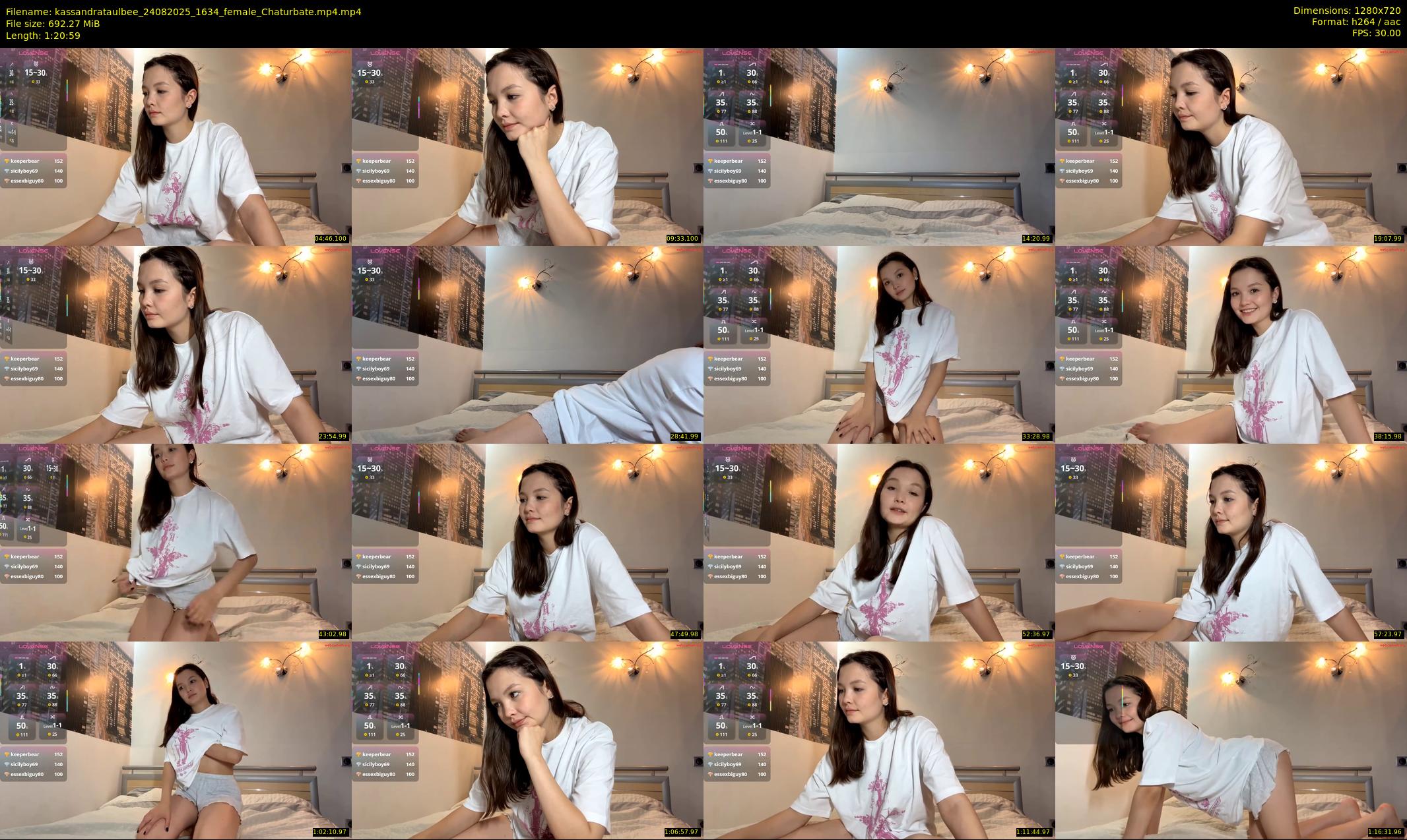 kassandrataulbee — 81 minute Chaturbate female cam show recording, 720p, Aug 24, 2025