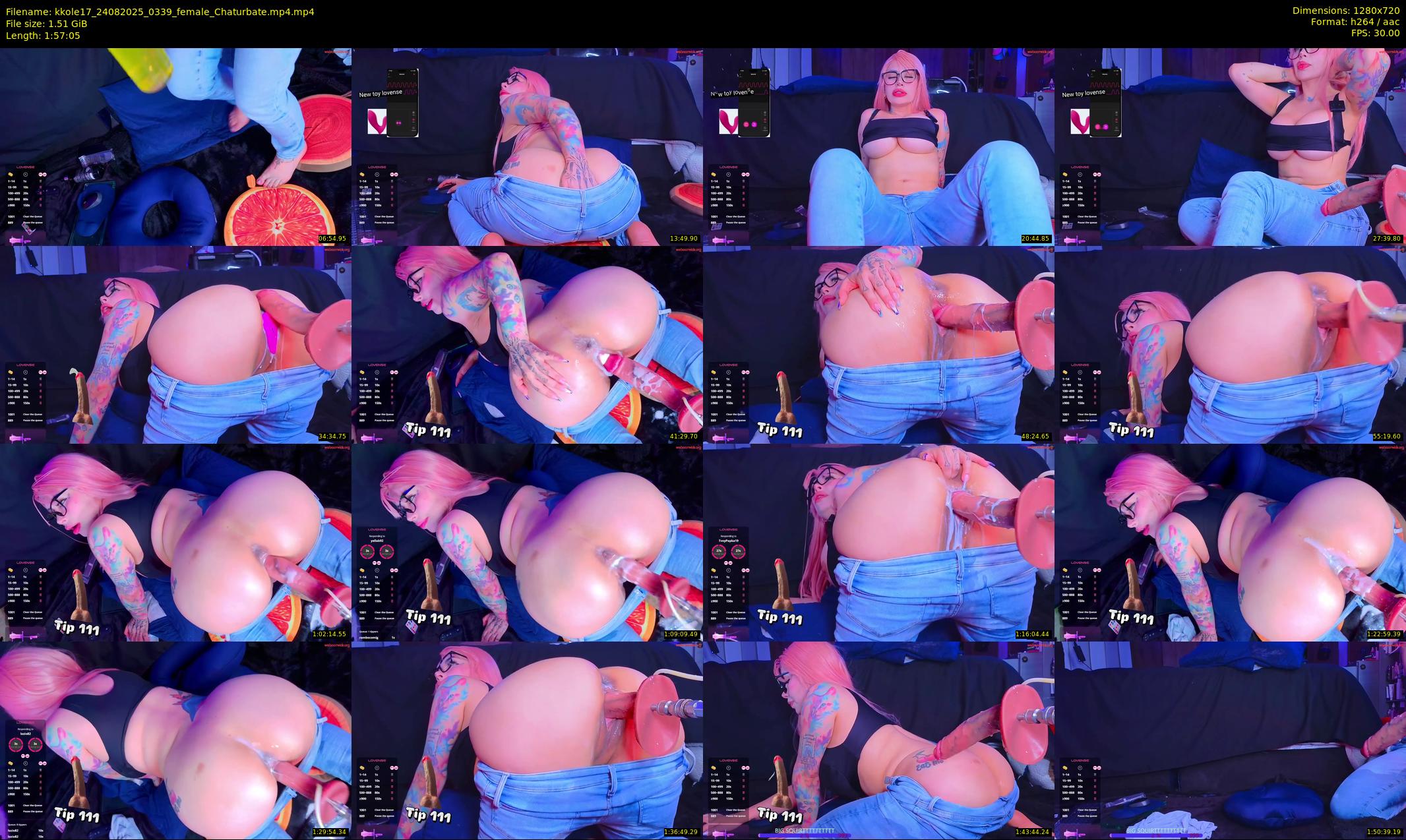 kkole17 — 118 minute Chaturbate female cam show recording, 720p, Aug 24, 2025
