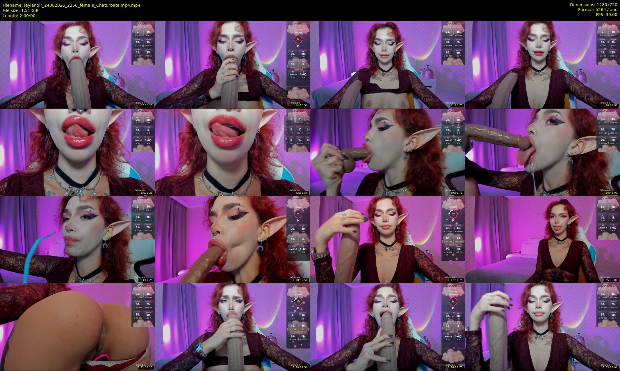 leylanoir — 120 minute Chaturbate female cam show recording, 720p, Aug 24, 2025
