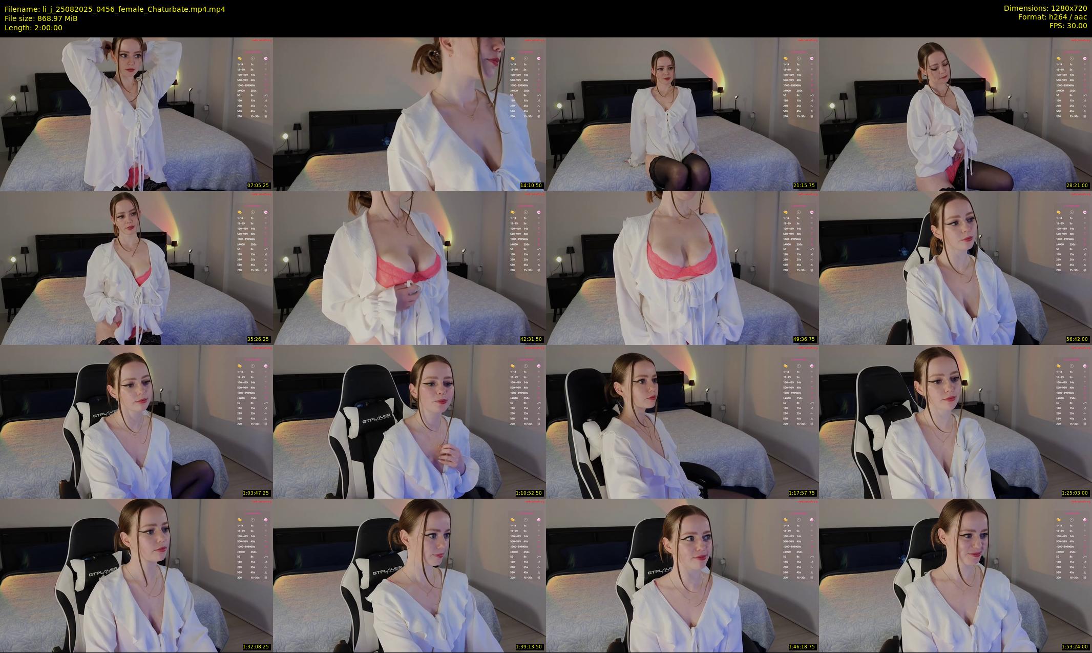 li_j — 120 minute Chaturbate female cam show recording, 720p, Aug 25, 2025