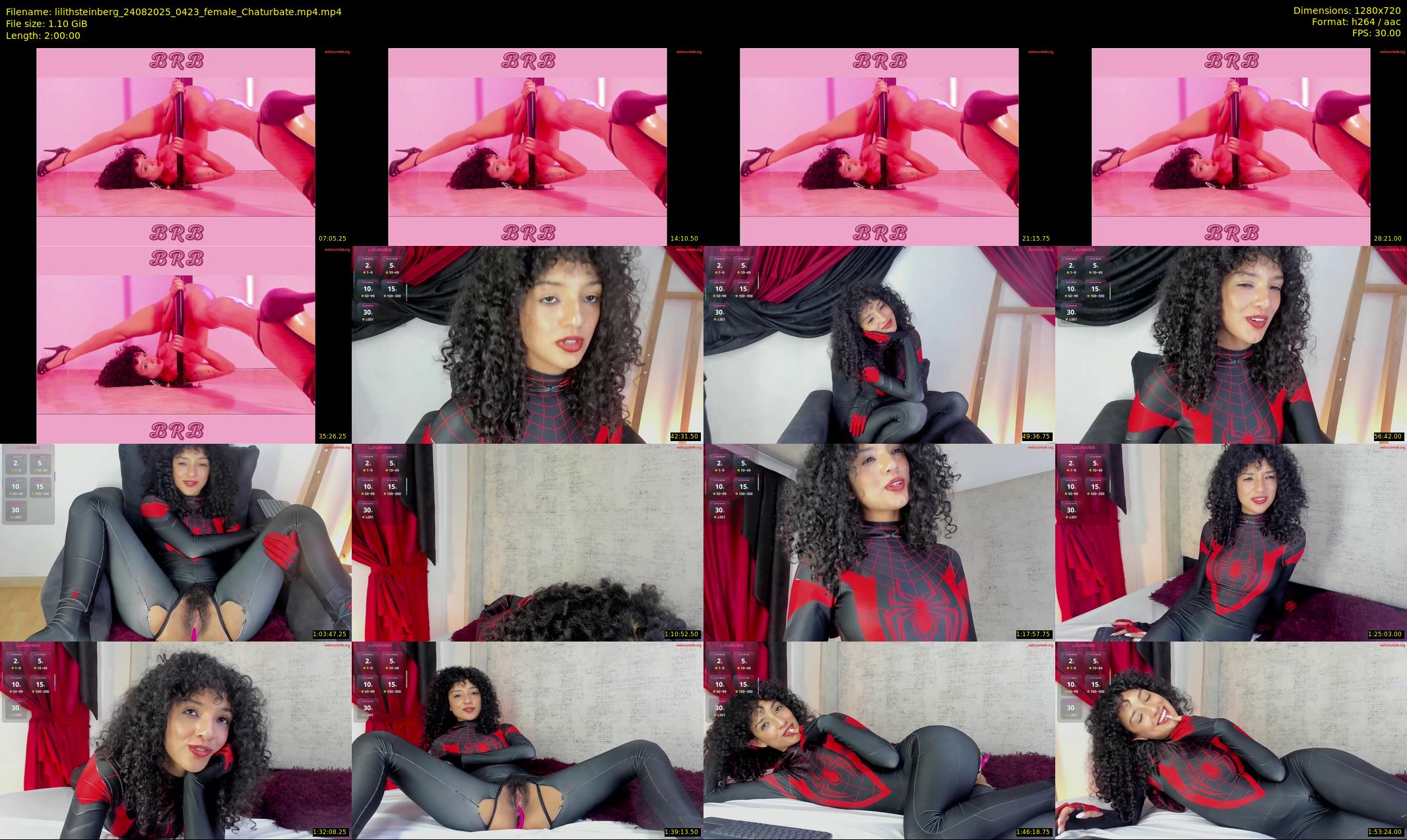 lilithsteinberg — 120 minute Chaturbate female cam show recording, 720p, Aug 24, 2025