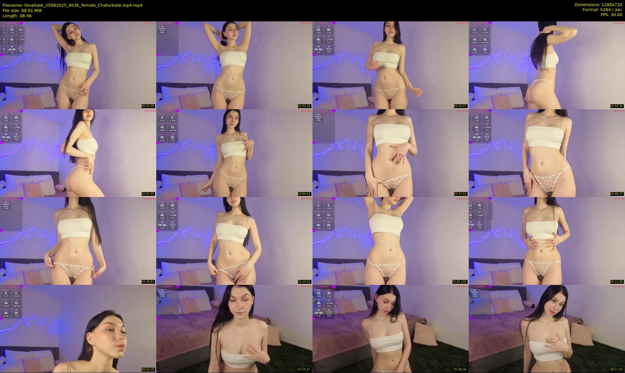 llovekate — 9 minute Chaturbate female cam show recording, 720p, Aug 25, 2025