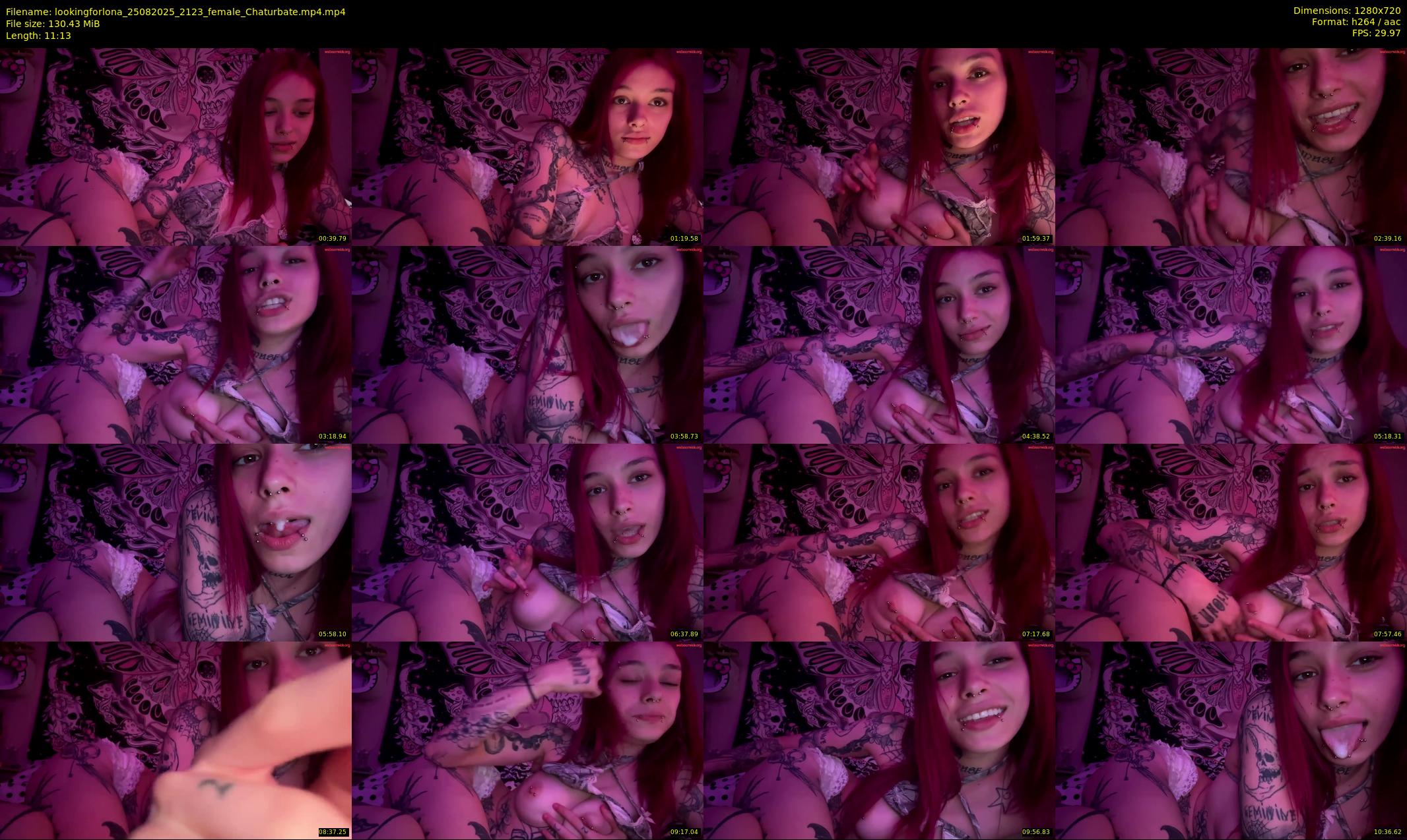 lookingforlona — 12 minute Chaturbate female cam show recording, 720p, Aug 25, 2025