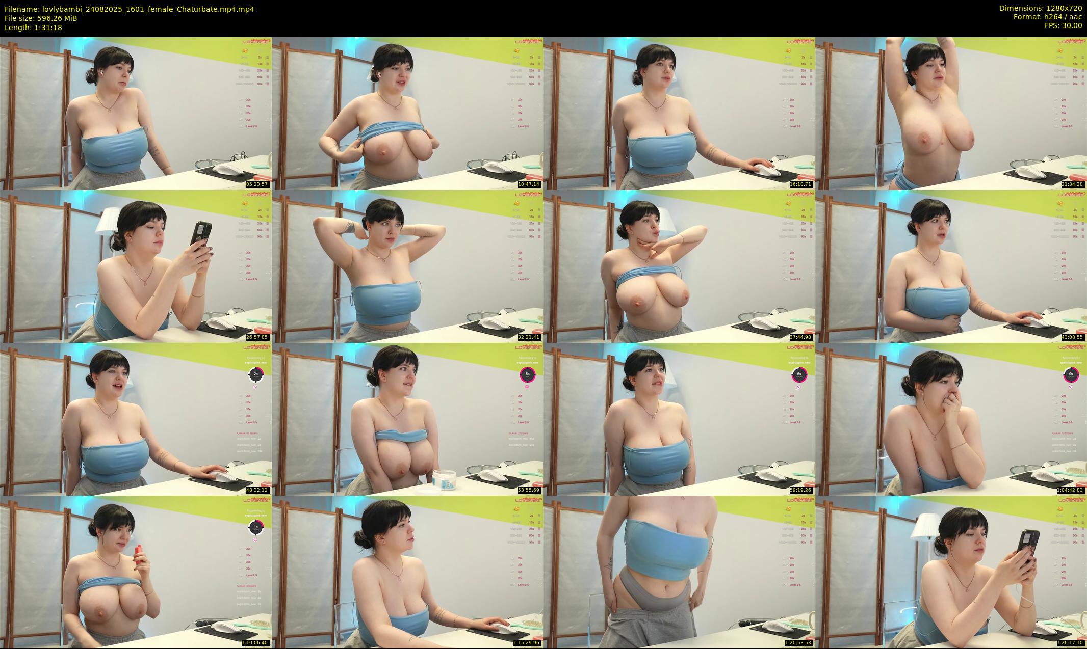 lovlybambi — 92 minute Chaturbate female cam show recording, 720p, Aug 24, 2025