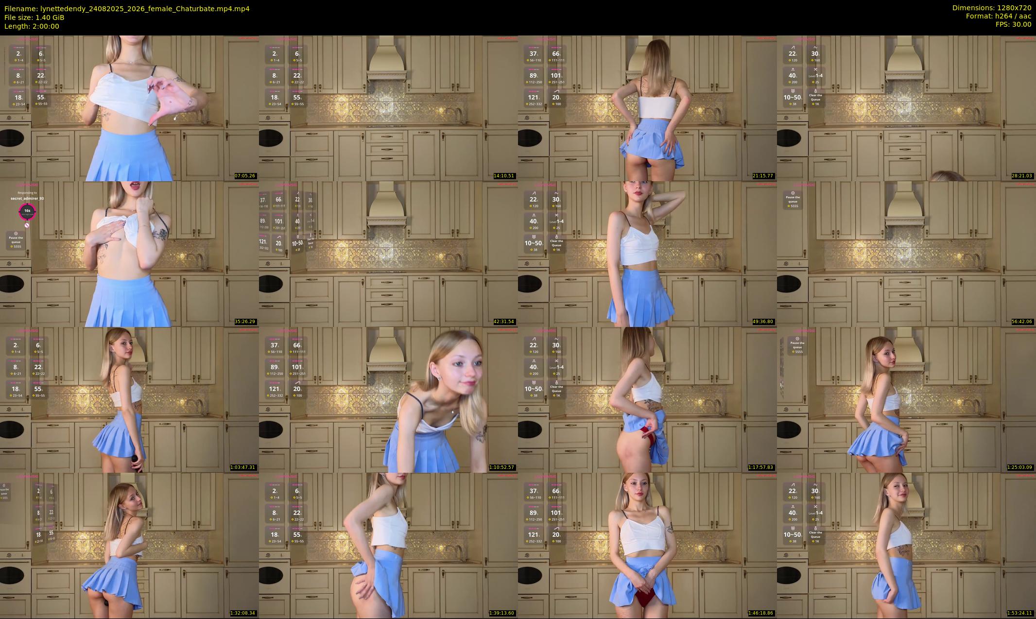 lynettedendy — 120 minute Chaturbate female cam show recording, 720p, Aug 24, 2025