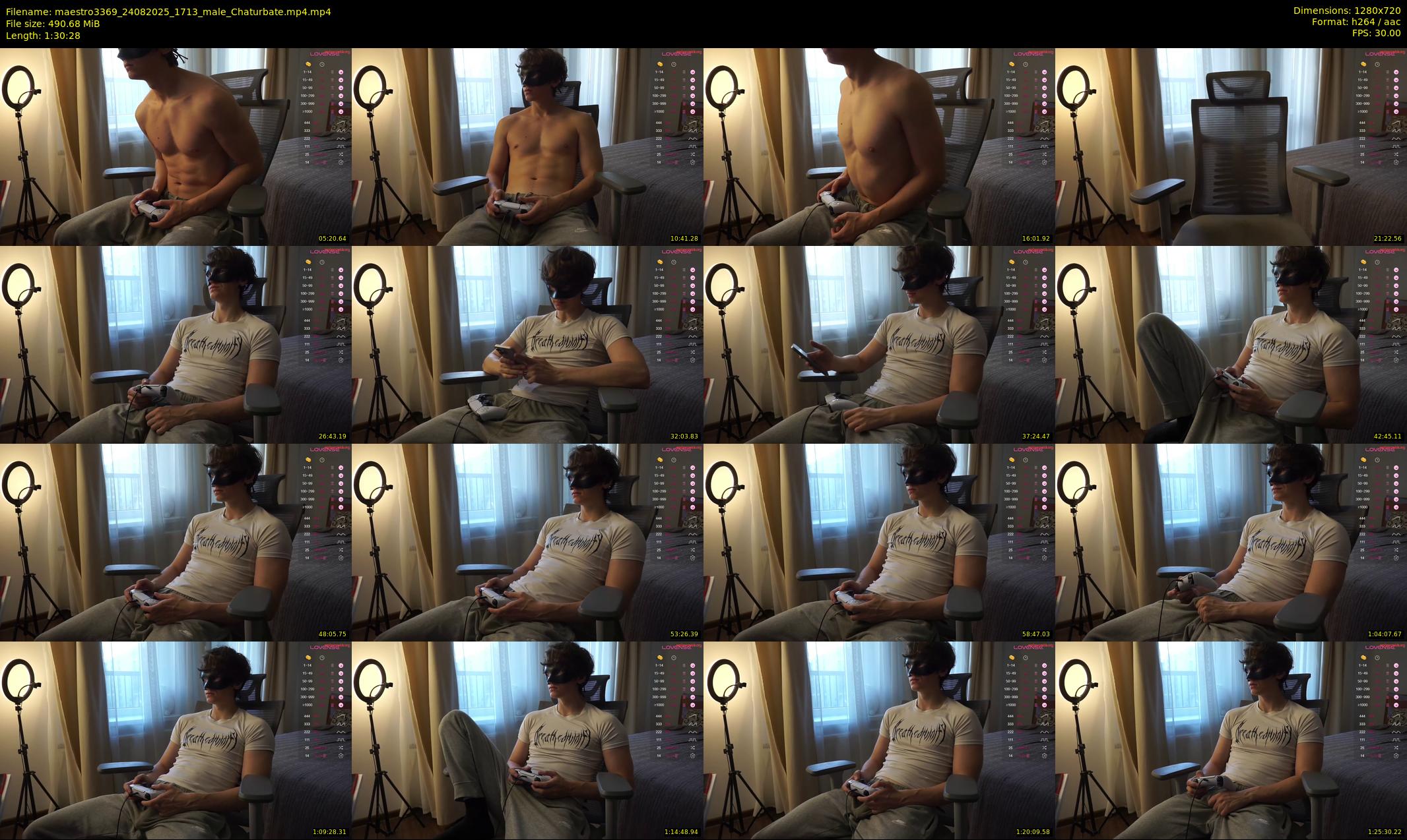 maestro3369 — 91 minute Chaturbate male cam show recording, 720p, Aug 24, 2025