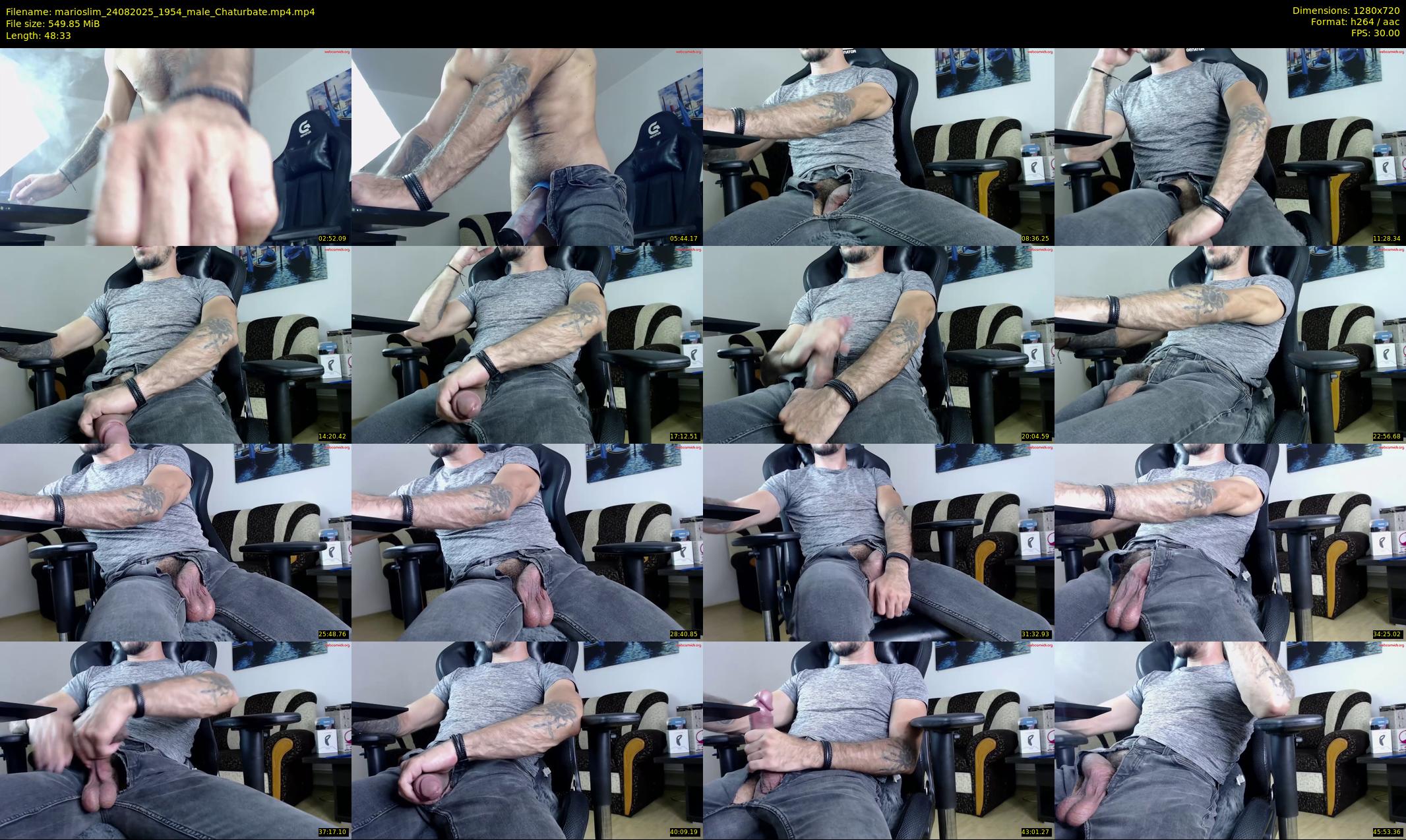 marioslim — 49 minute Chaturbate male cam show recording, 720p, Aug 24, 2025