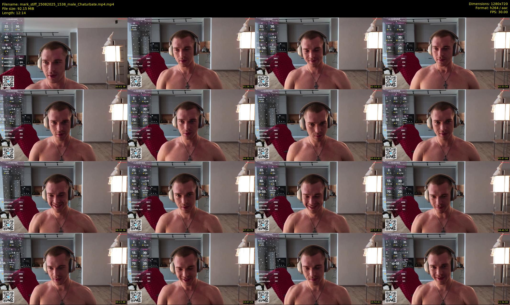 mark_stiff — 13 minute Chaturbate male cam show recording, 720p, Aug 25, 2025