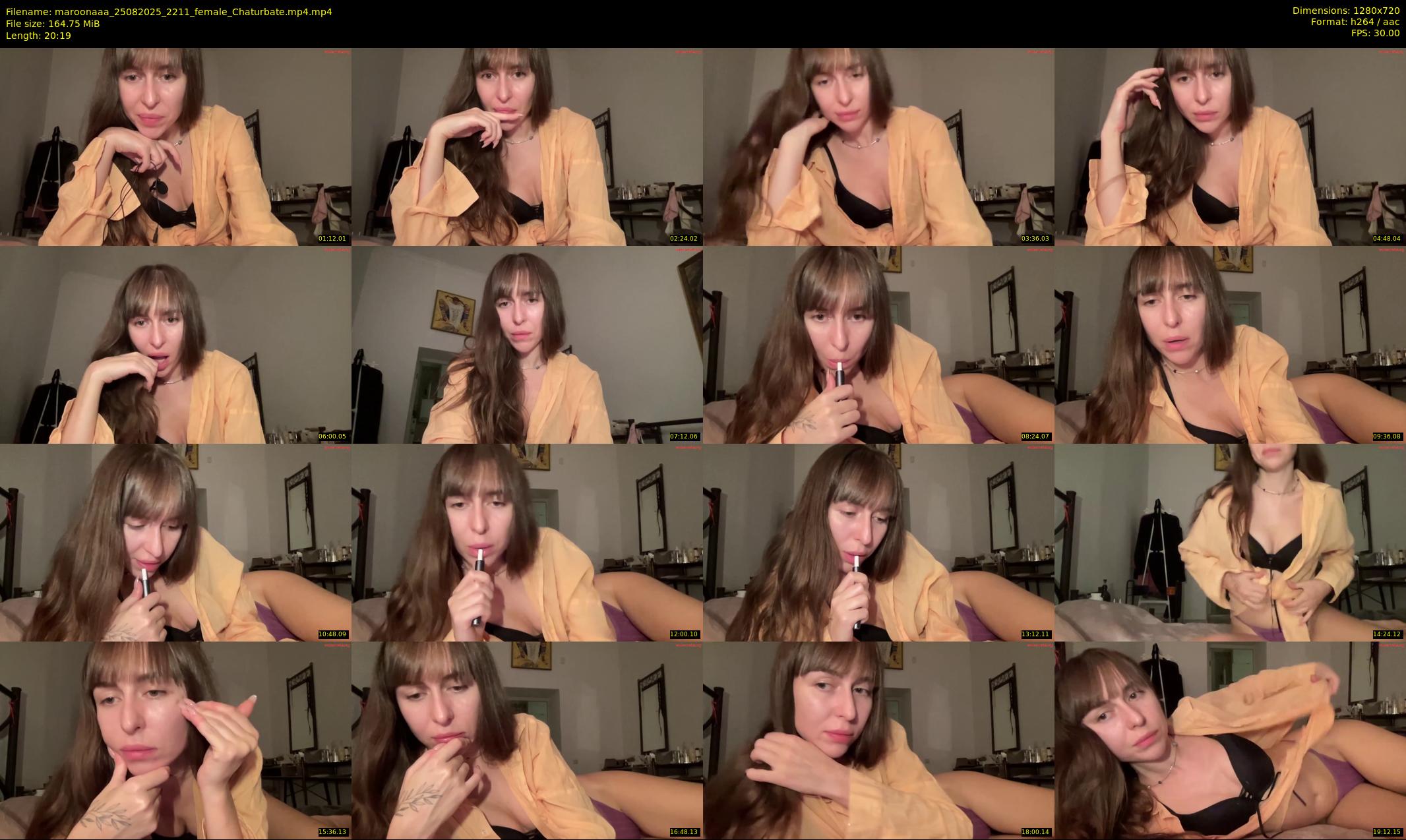 maroonaaa — 21 minute Chaturbate female cam show recording, 720p, Aug 25, 2025