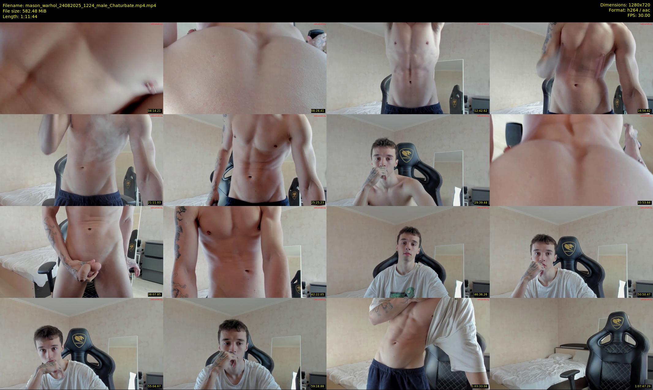 mason_warhol — 72 minute Chaturbate male cam show recording, 720p, Aug 24, 2025