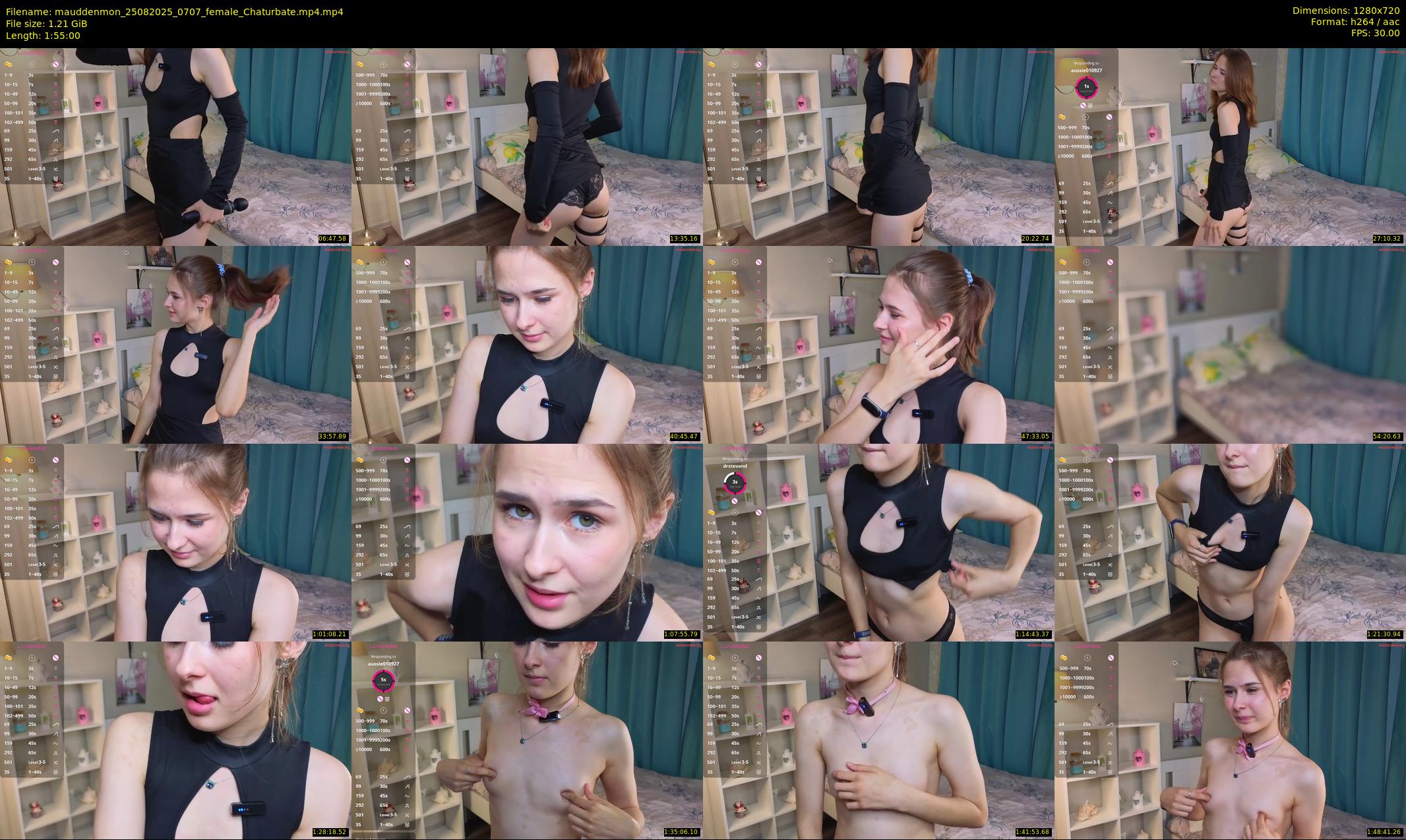 mauddenmon — 115 minute Chaturbate female cam show recording, 720p, Aug 25, 2025
