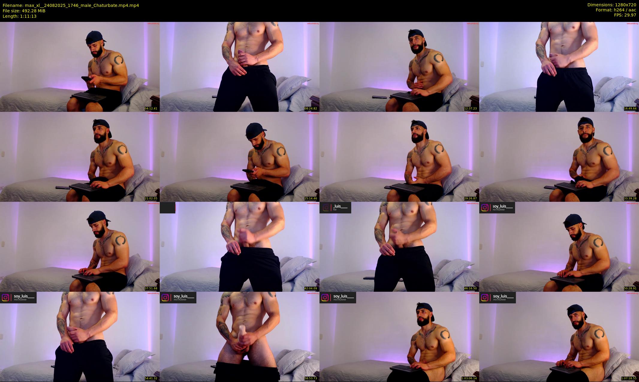 max_xl_ — 72 minute Chaturbate male cam show recording, 720p, Aug 24, 2025