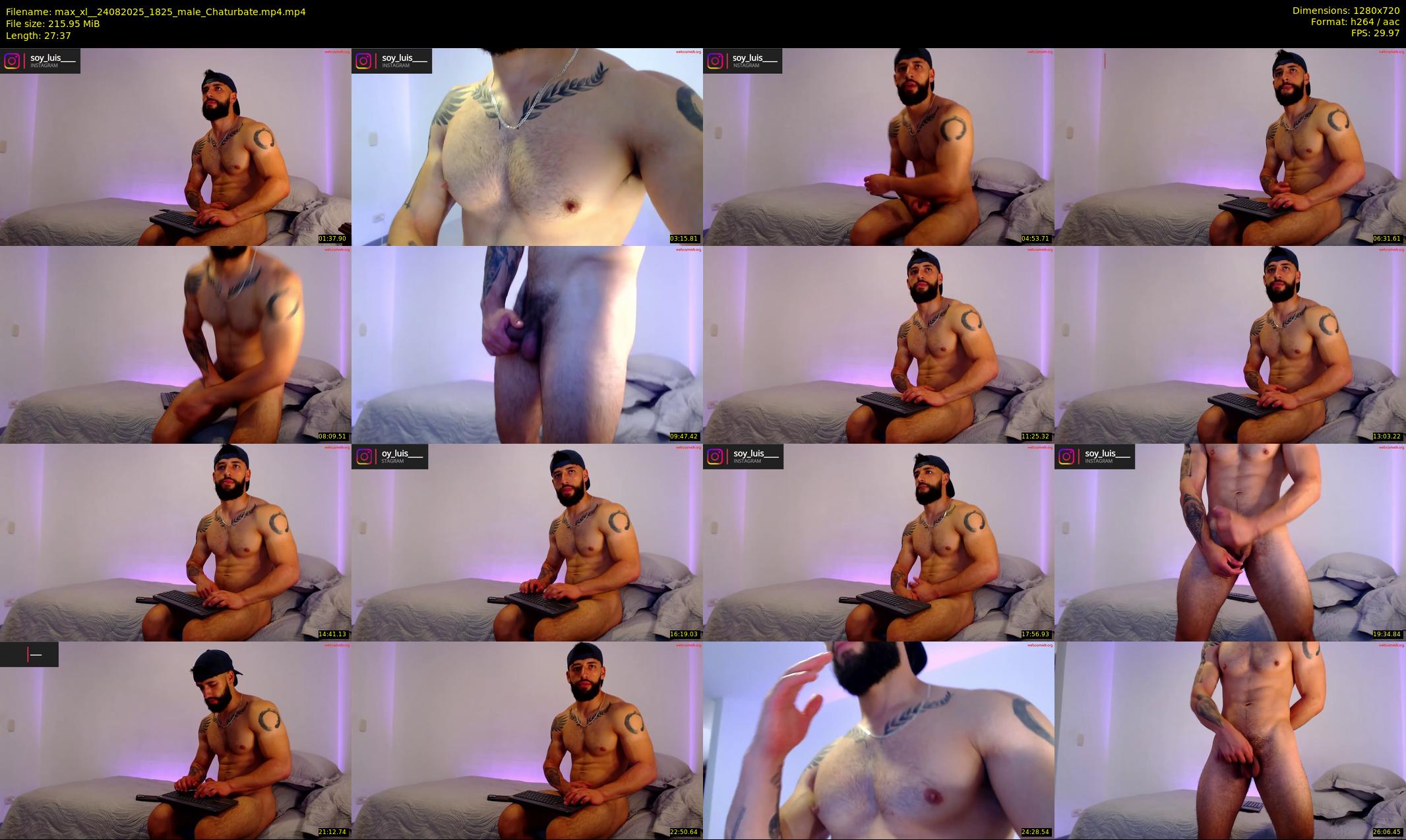 max_xl_ — 28 minute Chaturbate male cam show recording, 720p, Aug 24, 2025