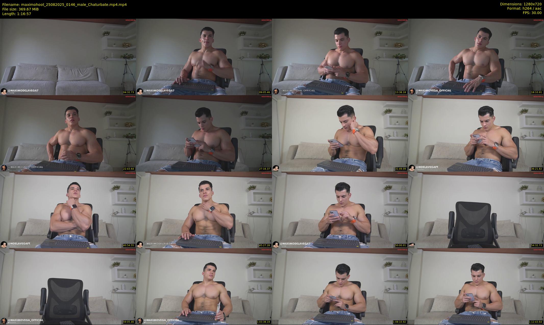 maximohoot — 77 minute Chaturbate male cam show recording, 720p, Aug 25, 2025