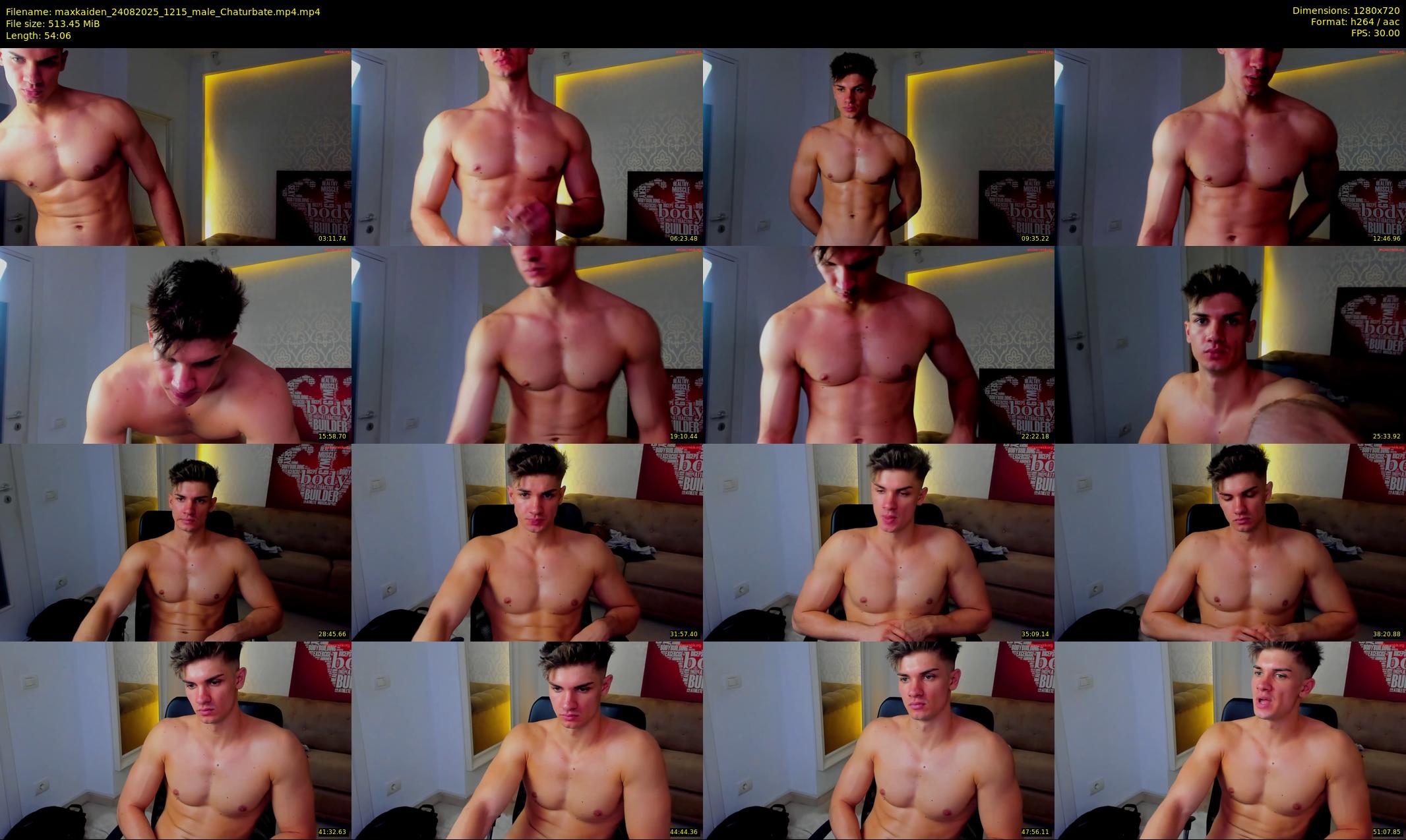 maxkaiden — 55 minute Chaturbate male cam show recording, 720p, Aug 24, 2025