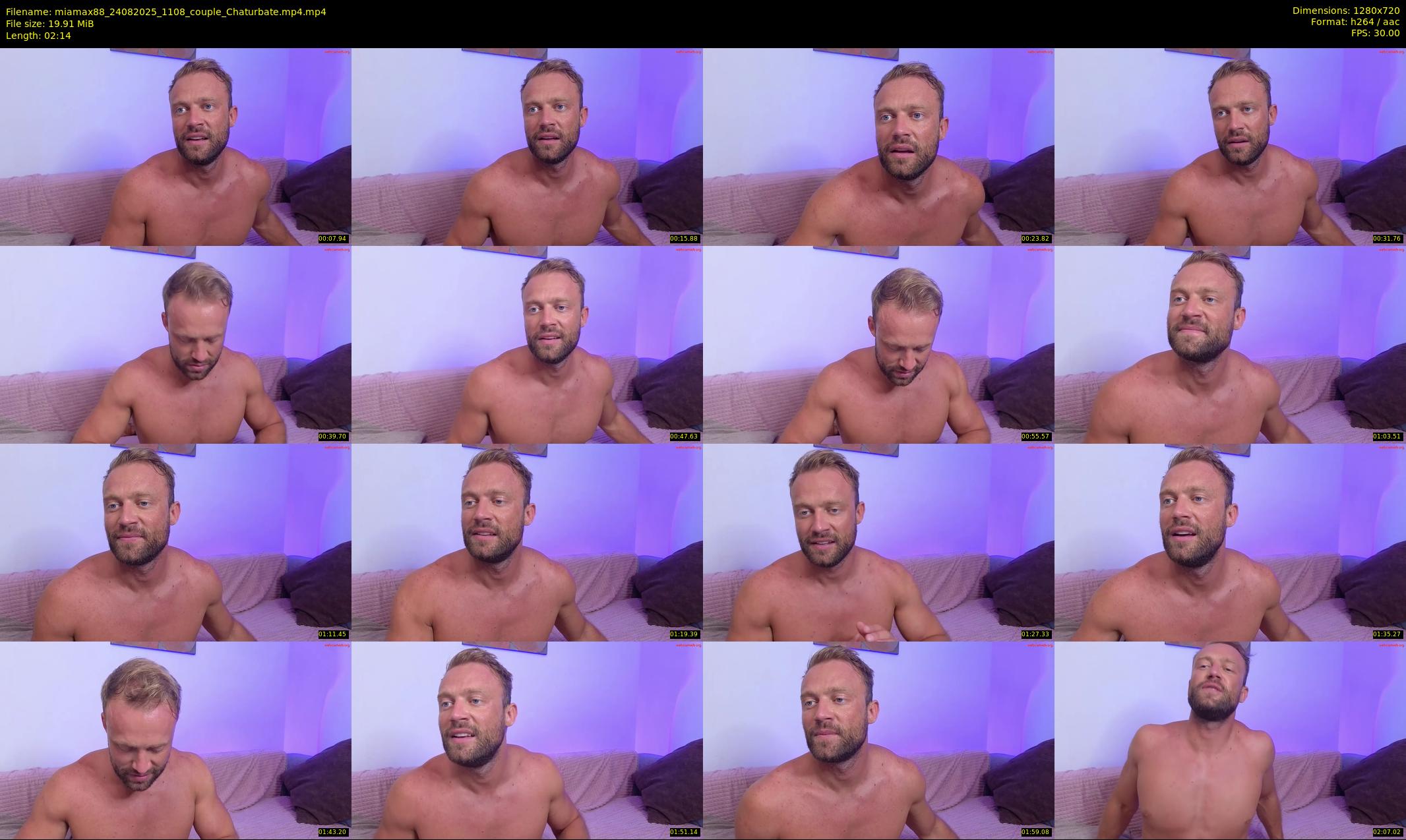miamax88 — 3 minute Chaturbate couple cam show recording, 720p, Aug 24, 2025
