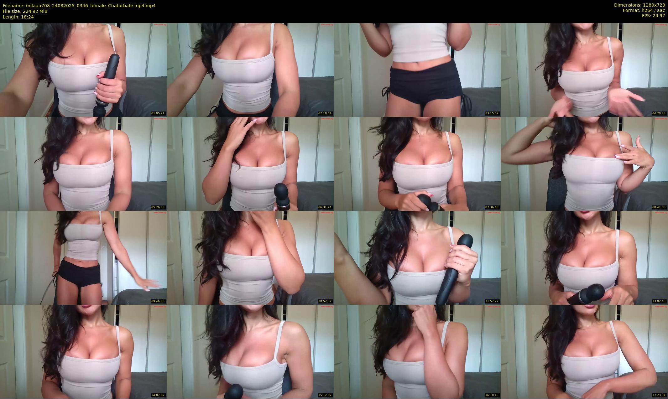 milaaa708 — 19 minute Chaturbate female cam show recording, 720p, Aug 24, 2025