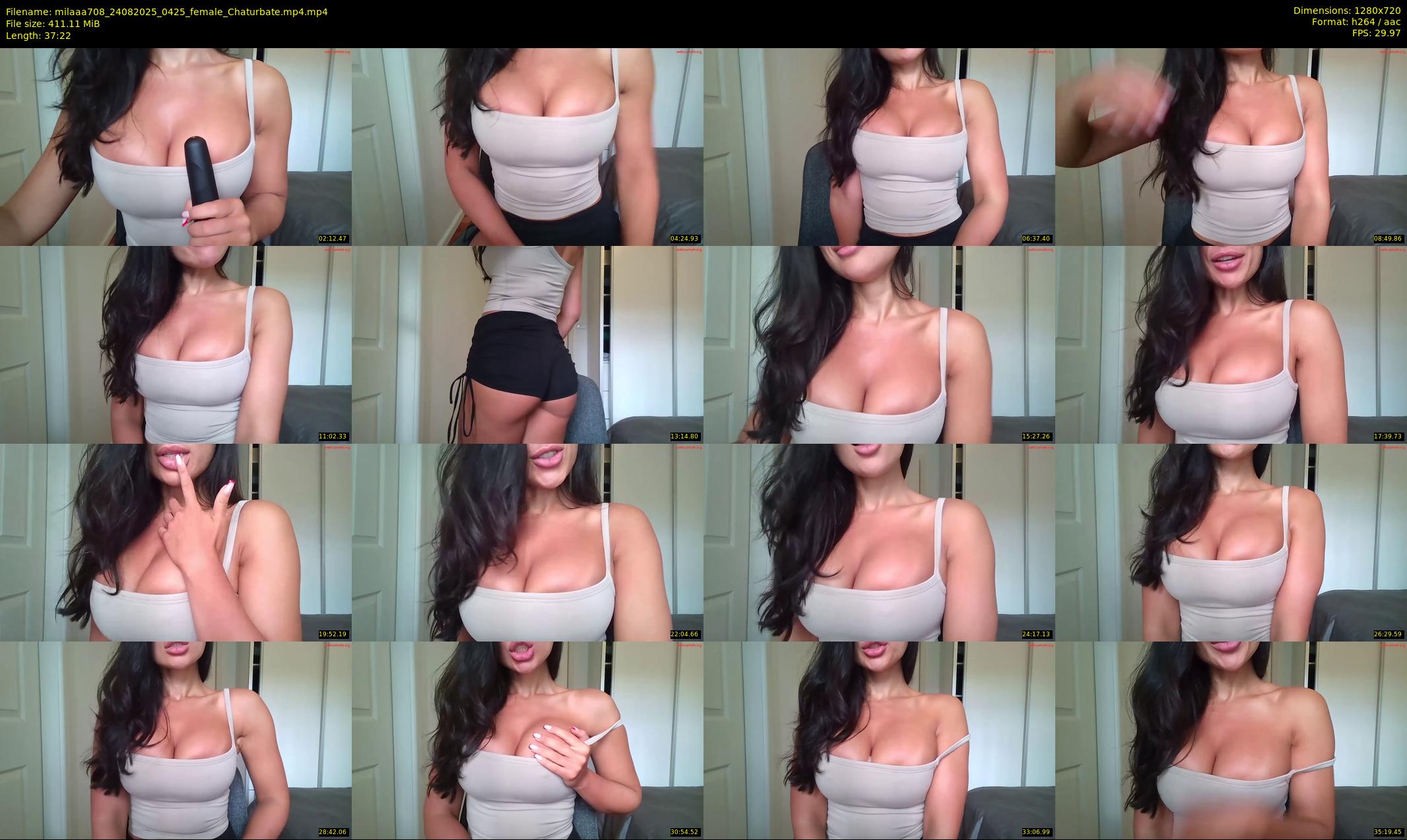 milaaa708 — 38 minute Chaturbate female cam show recording, 720p, Aug 24, 2025
