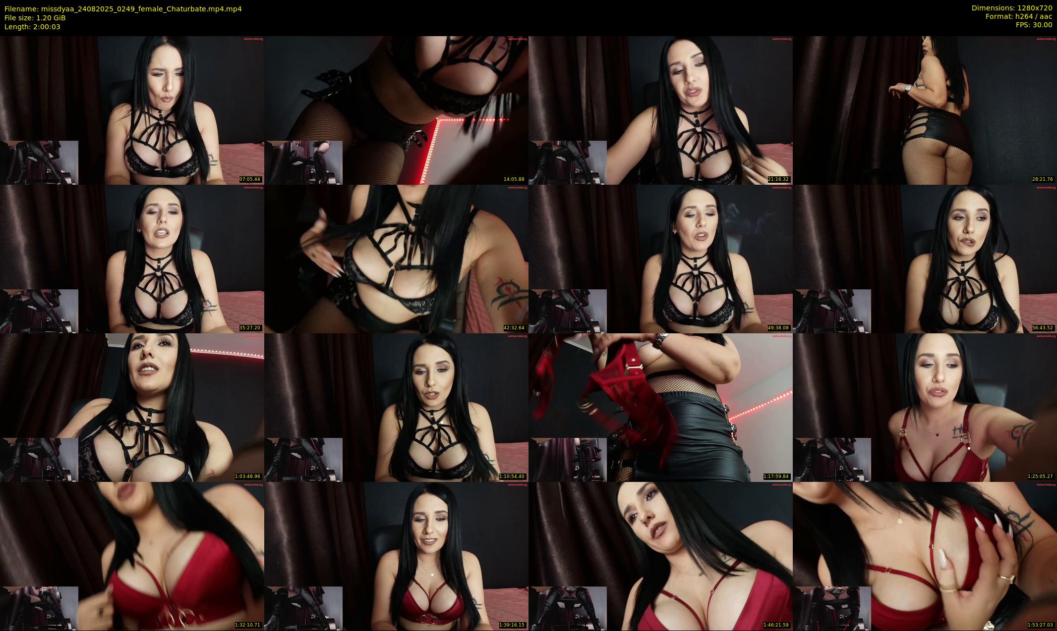 missdyaa — 121 minute Chaturbate female cam show recording, 720p, Aug 24, 2025