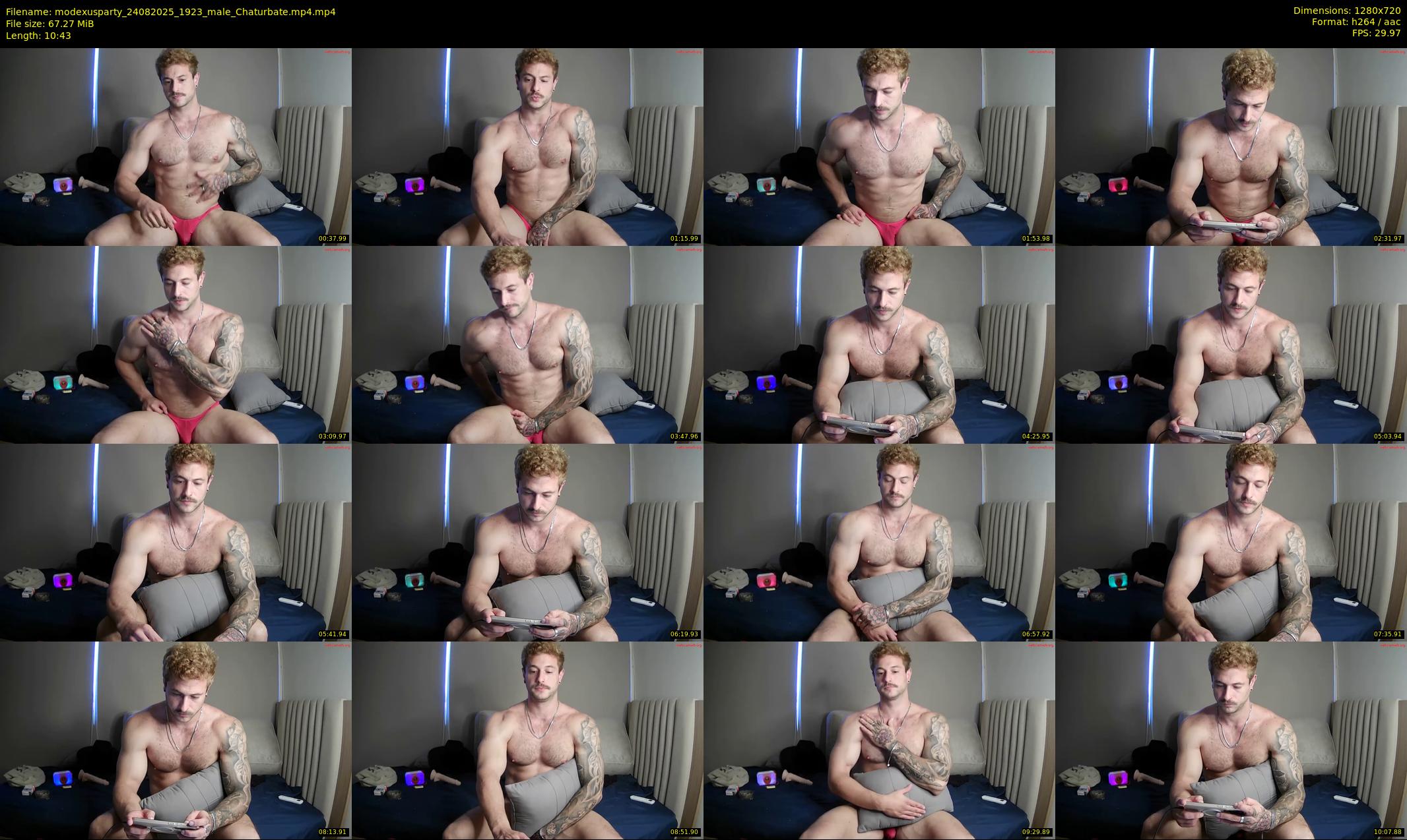modexusparty — 11 minute Chaturbate male cam show recording, 720p, Aug 24, 2025