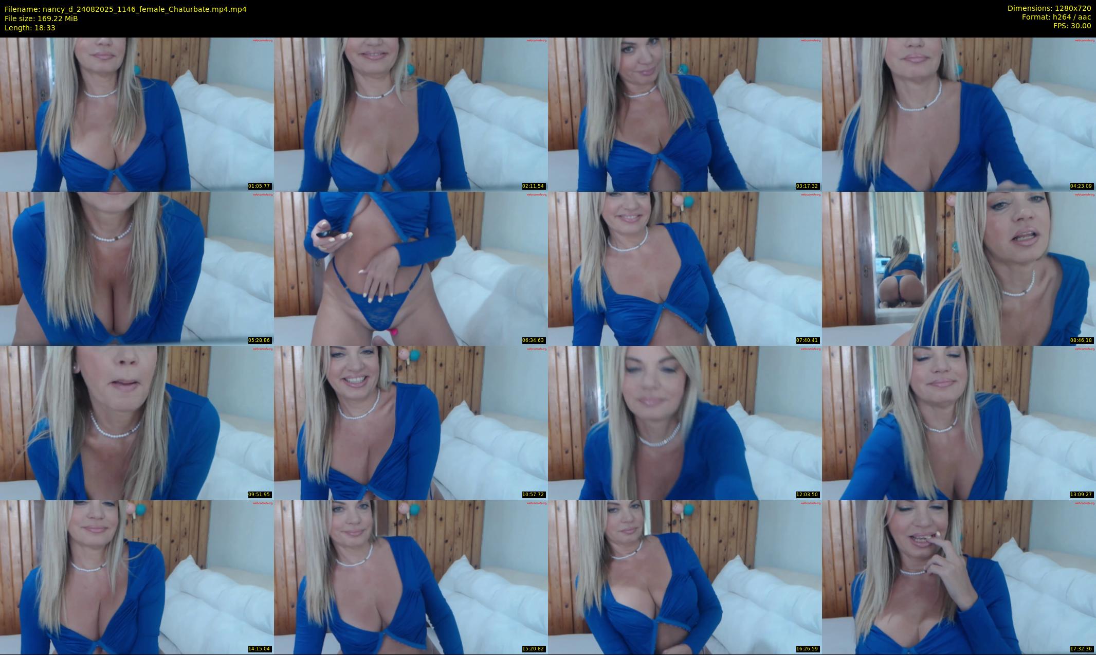 nancy_d — 19 minute Chaturbate female cam show recording, 720p, Aug 24, 2025