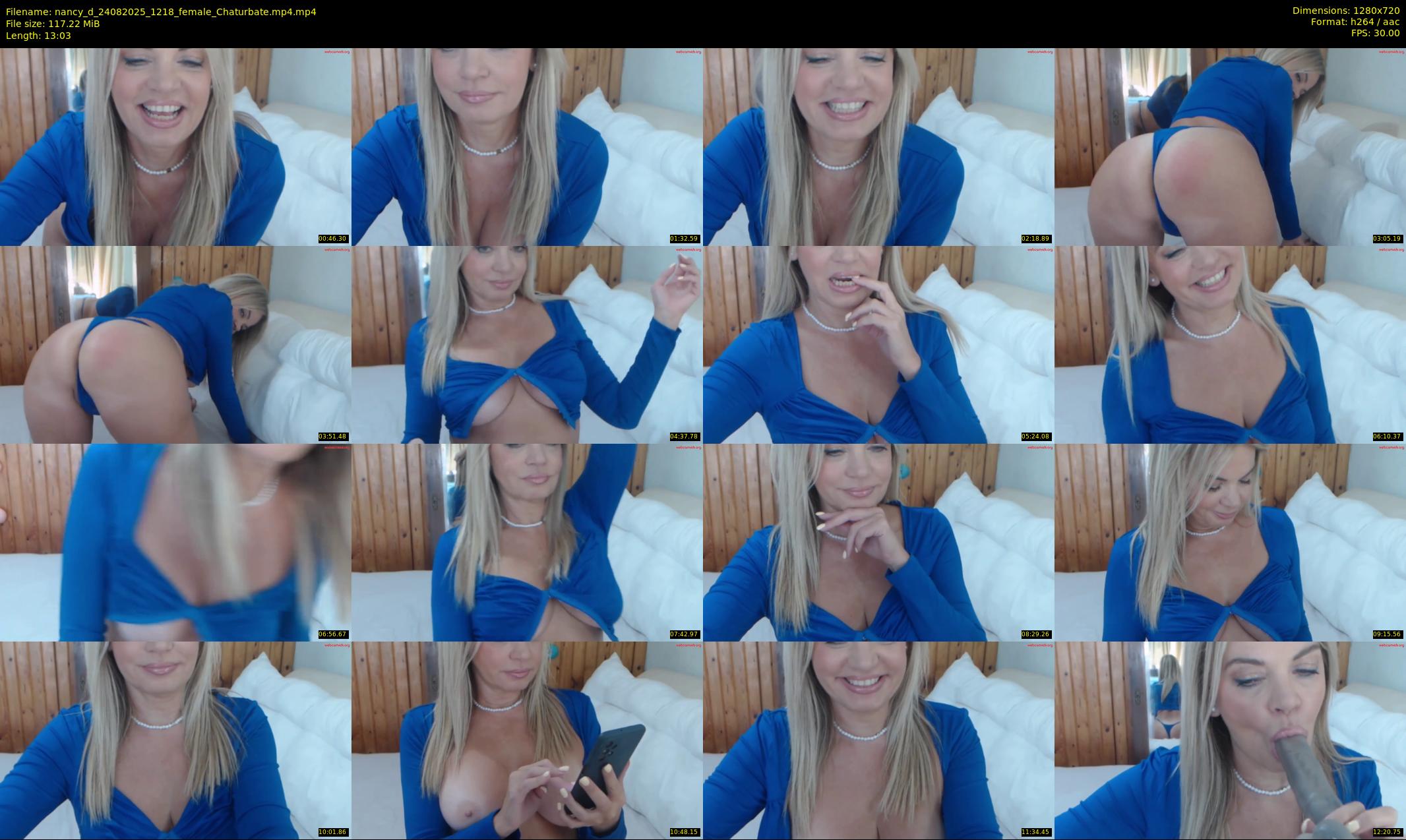 nancy_d — 14 minute Chaturbate female cam show recording, 720p, Aug 24, 2025