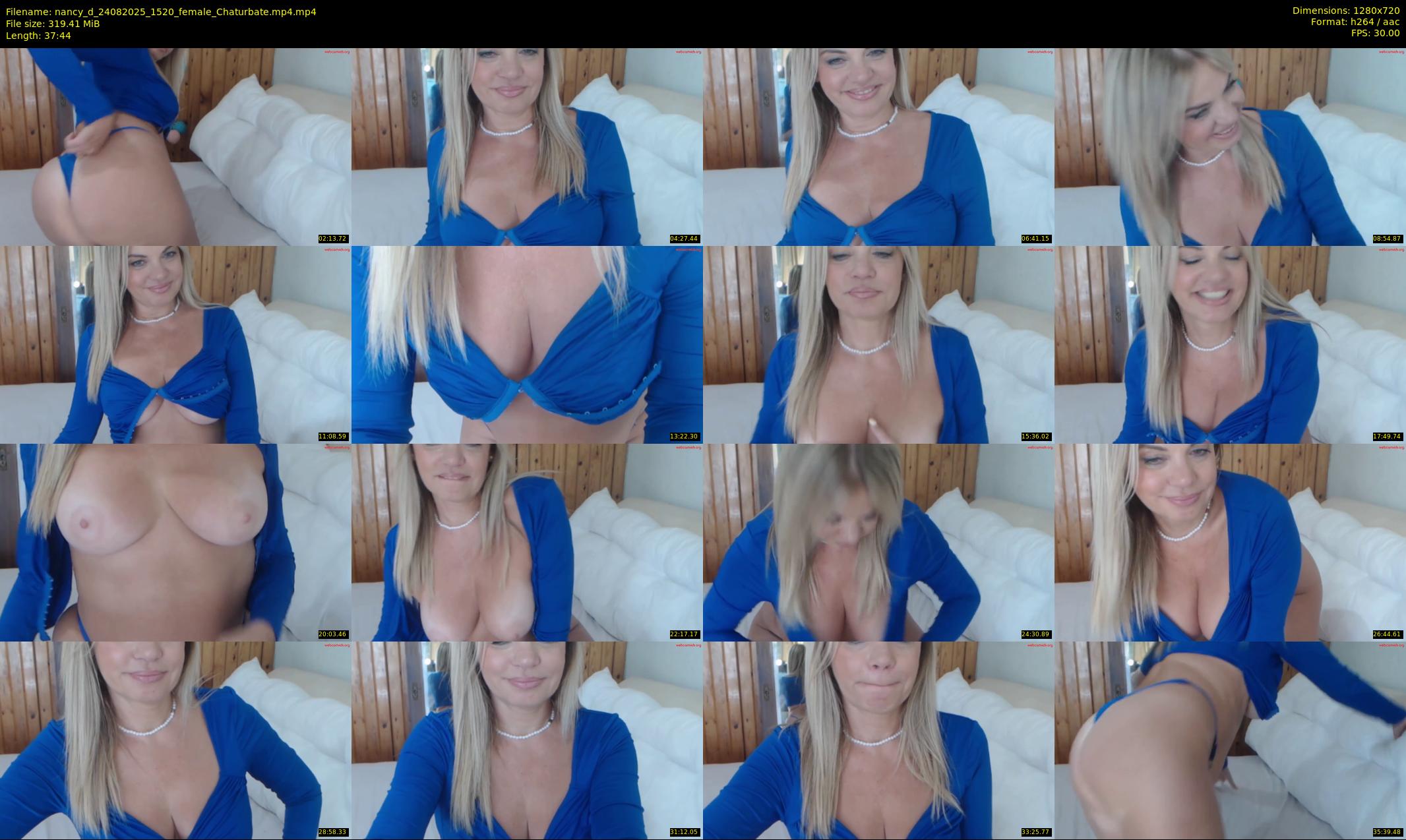 nancy_d — 38 minute Chaturbate female cam show recording, 720p, Aug 24, 2025