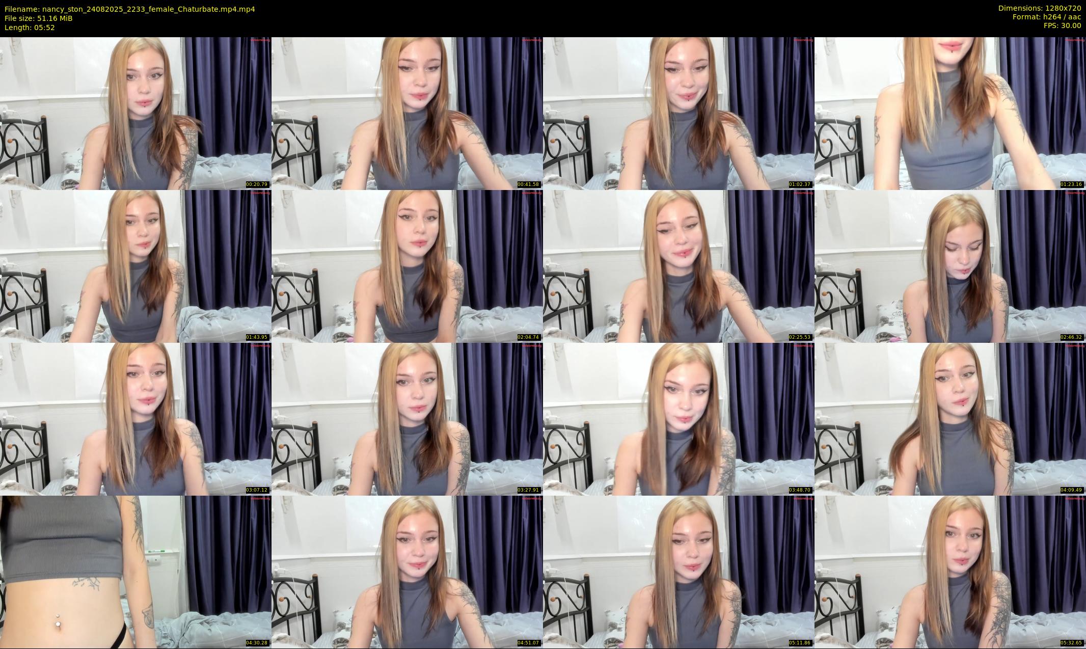 nancy_ston — 6 minute Chaturbate female cam show recording, 720p, Aug 24, 2025