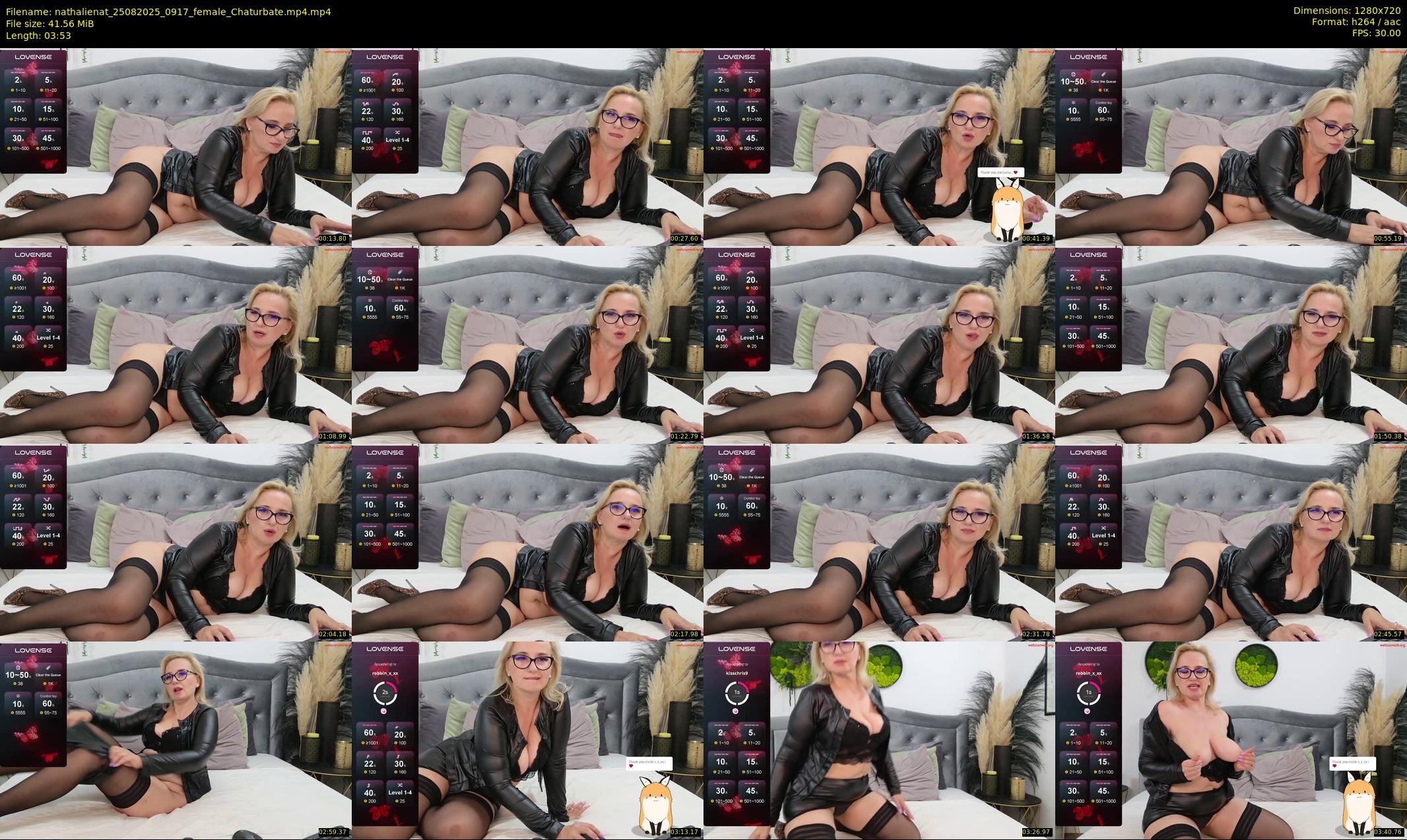 nathalienat — 4 minute Chaturbate female cam show recording, 720p, Aug 25, 2025
