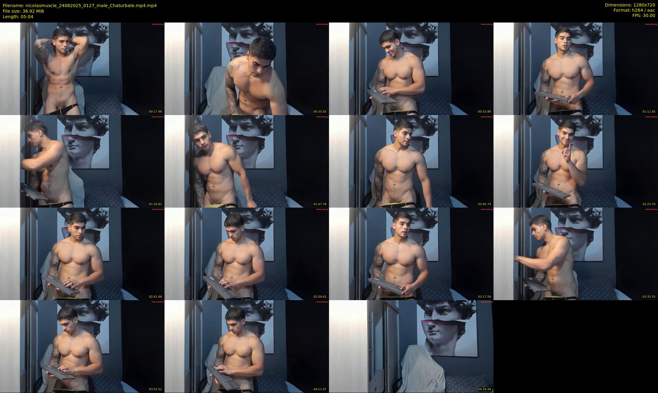 nicolasmuscle — 6 minute Chaturbate male cam show recording, 720p, Aug 24, 2025