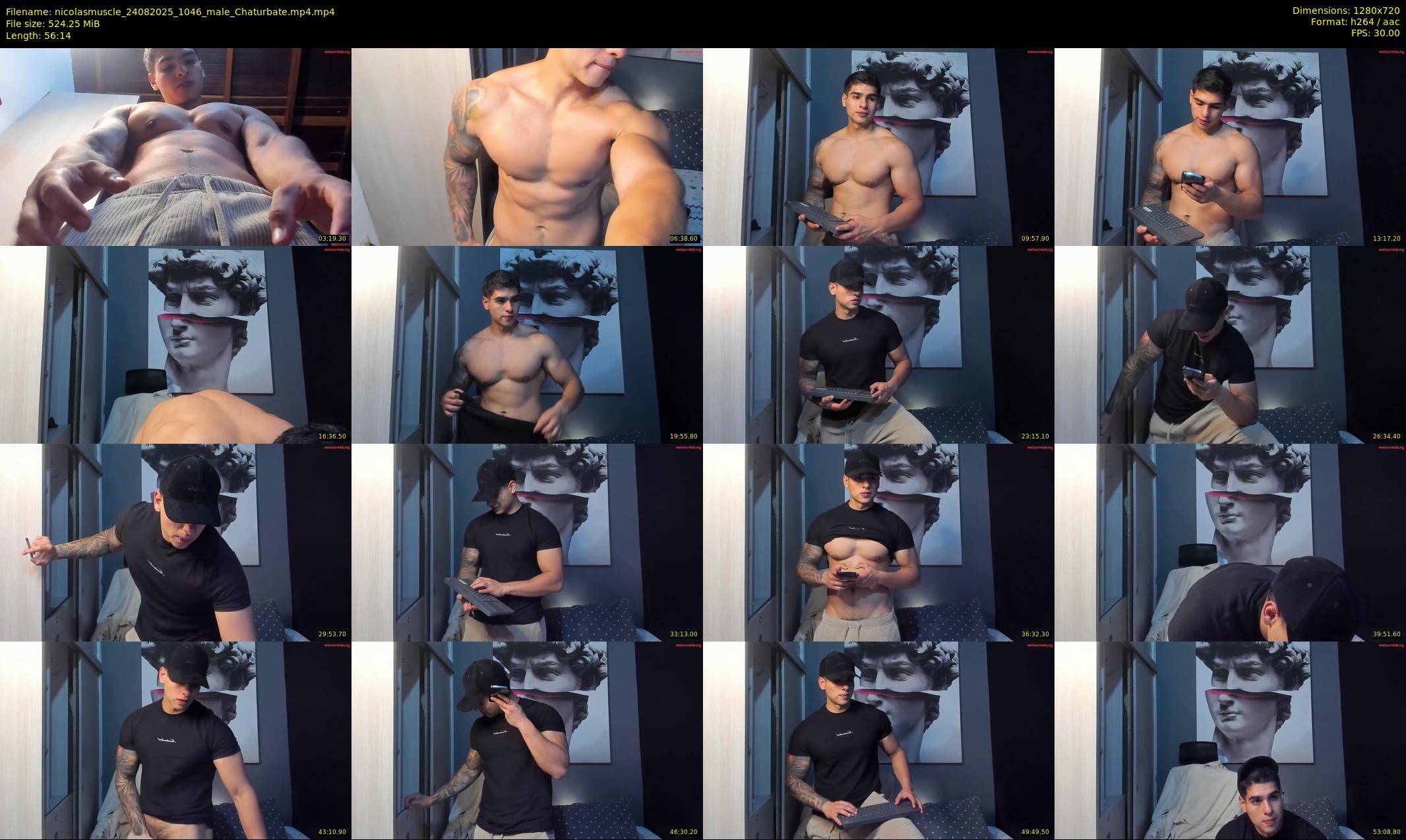 nicolasmuscle — 57 minute Chaturbate male cam show recording, 720p, Aug 24, 2025