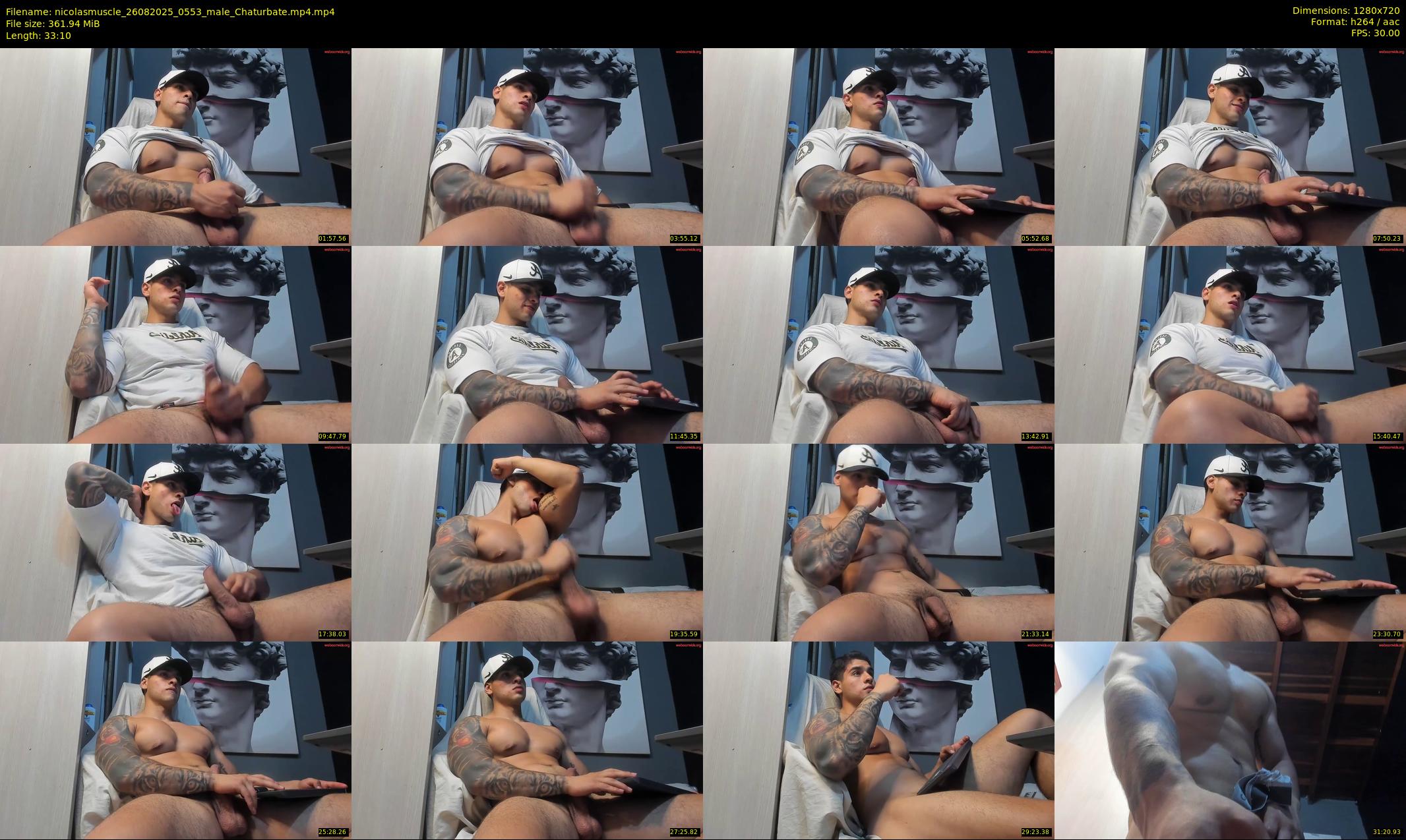 nicolasmuscle — 34 minute Chaturbate male cam show recording, 720p, Aug 26, 2025