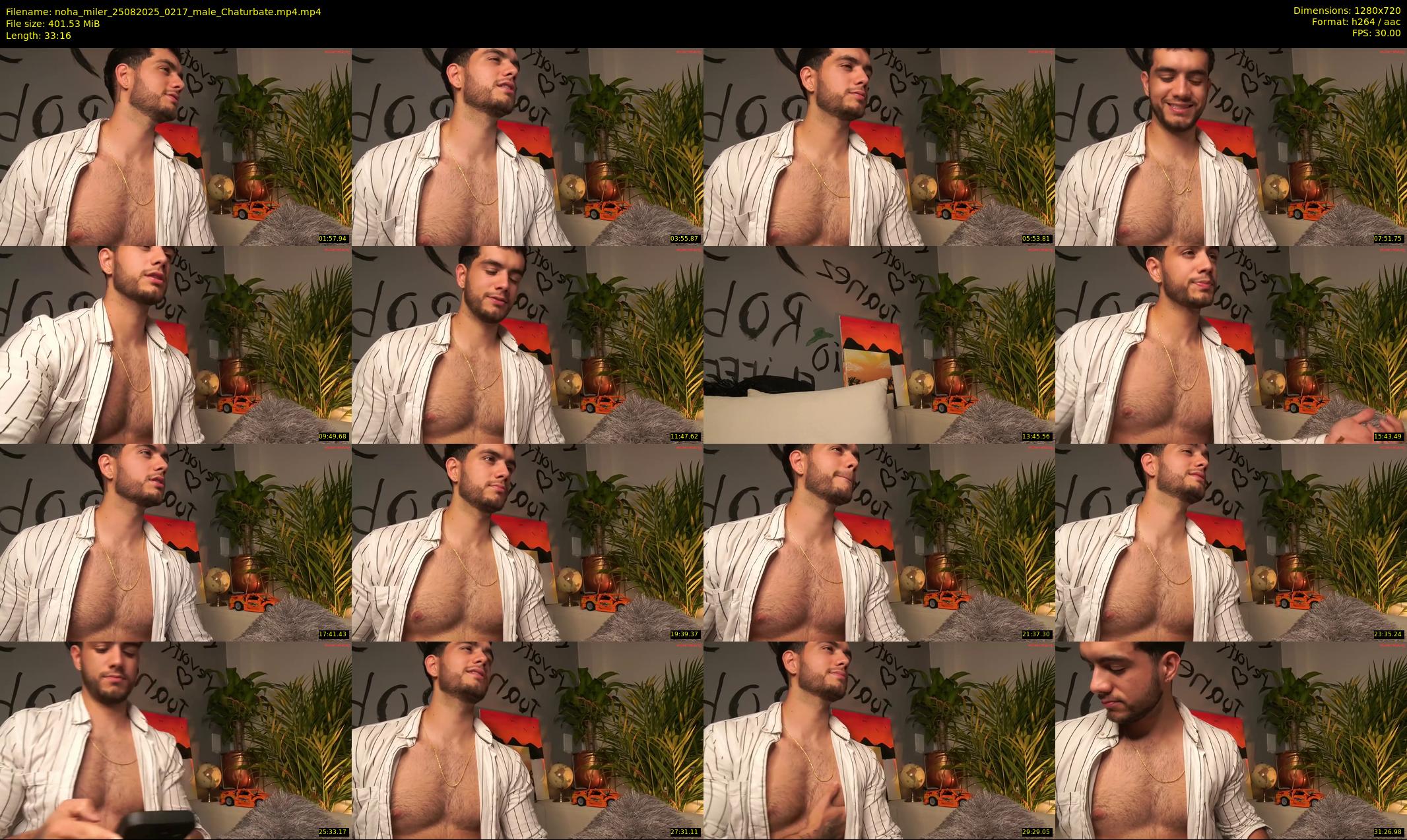 noha_miler — 34 minute Chaturbate male cam show recording, 720p, Aug 25, 2025