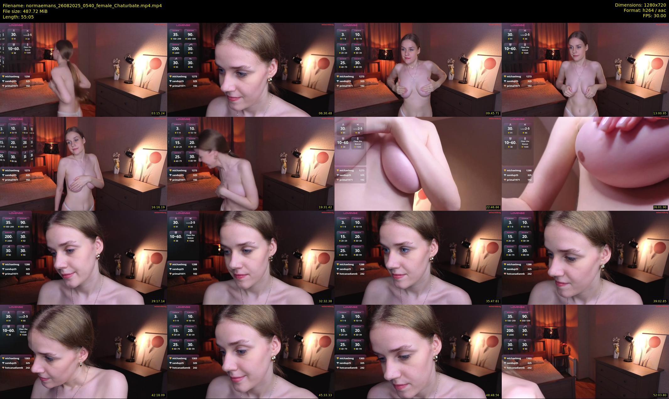 normaemans — 56 minute Chaturbate female cam show recording, 720p, Aug 26, 2025