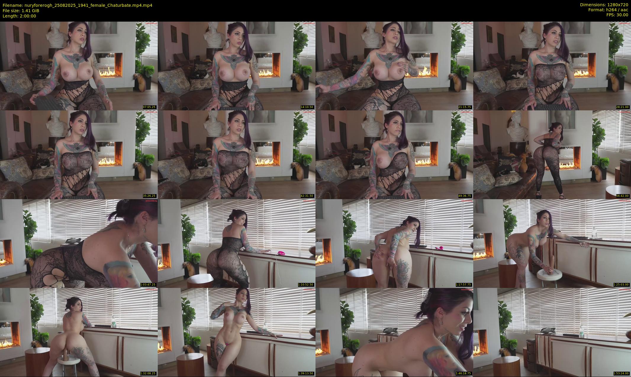 nuryforerogh — 120 minute Chaturbate female cam show recording, 720p, Aug 25, 2025
