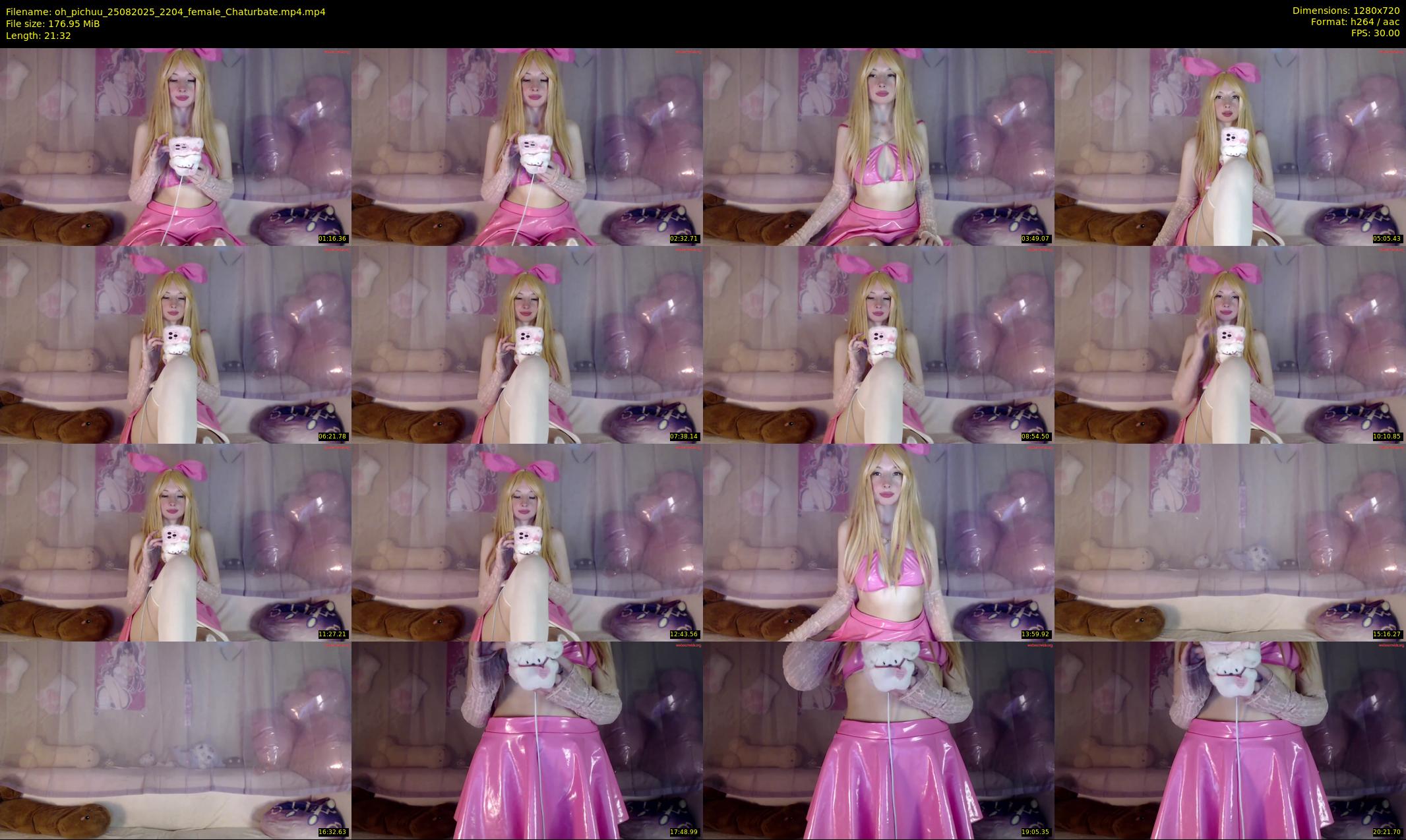 oh_pichuu — 22 minute Chaturbate female cam show recording, 720p, Aug 25, 2025