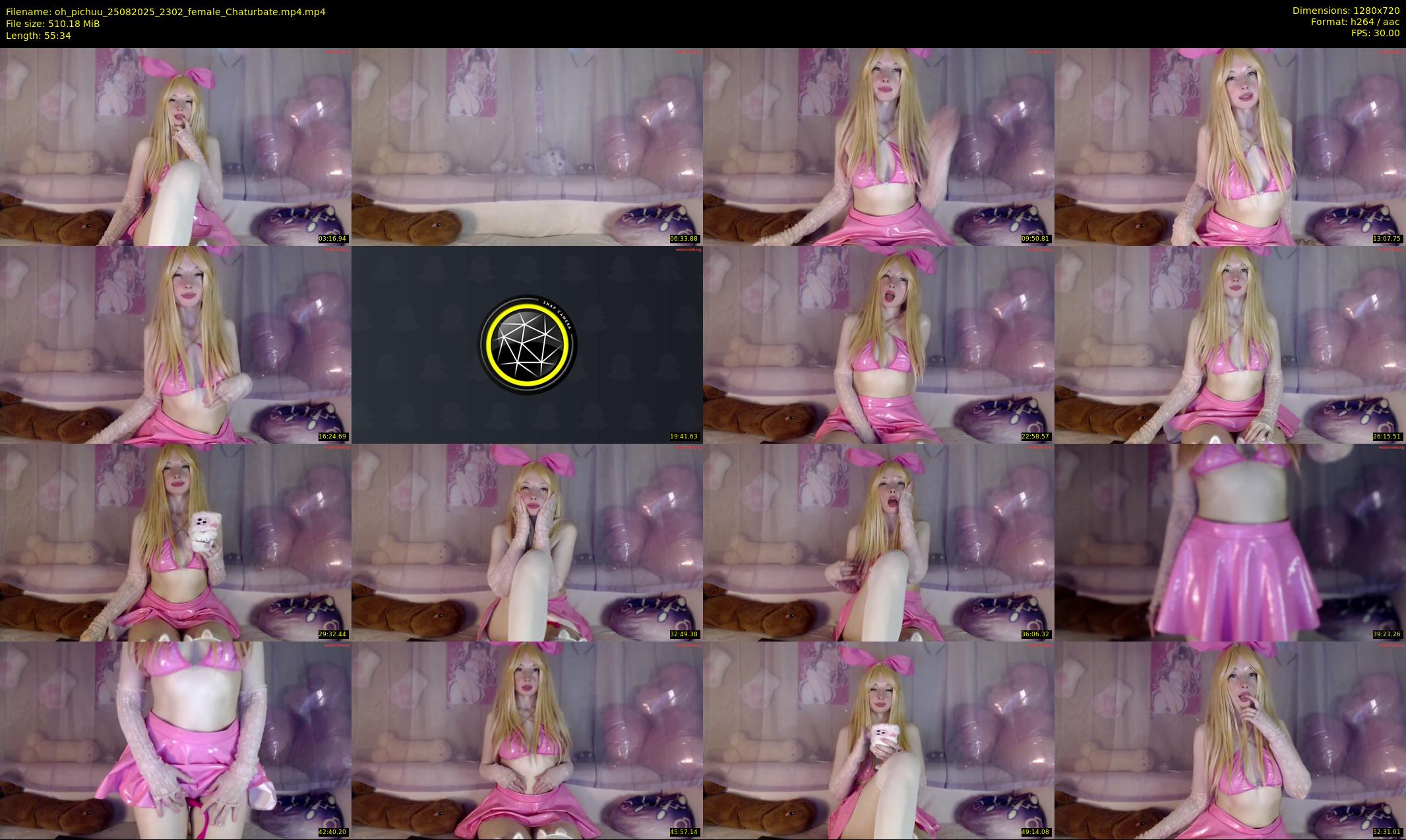 oh_pichuu — 56 minute Chaturbate female cam show recording, 720p, Aug 25, 2025