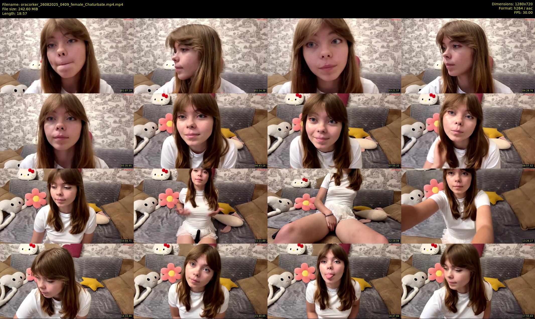 oracorker — 19 minute Chaturbate female cam show recording, 720p, Aug 26, 2025