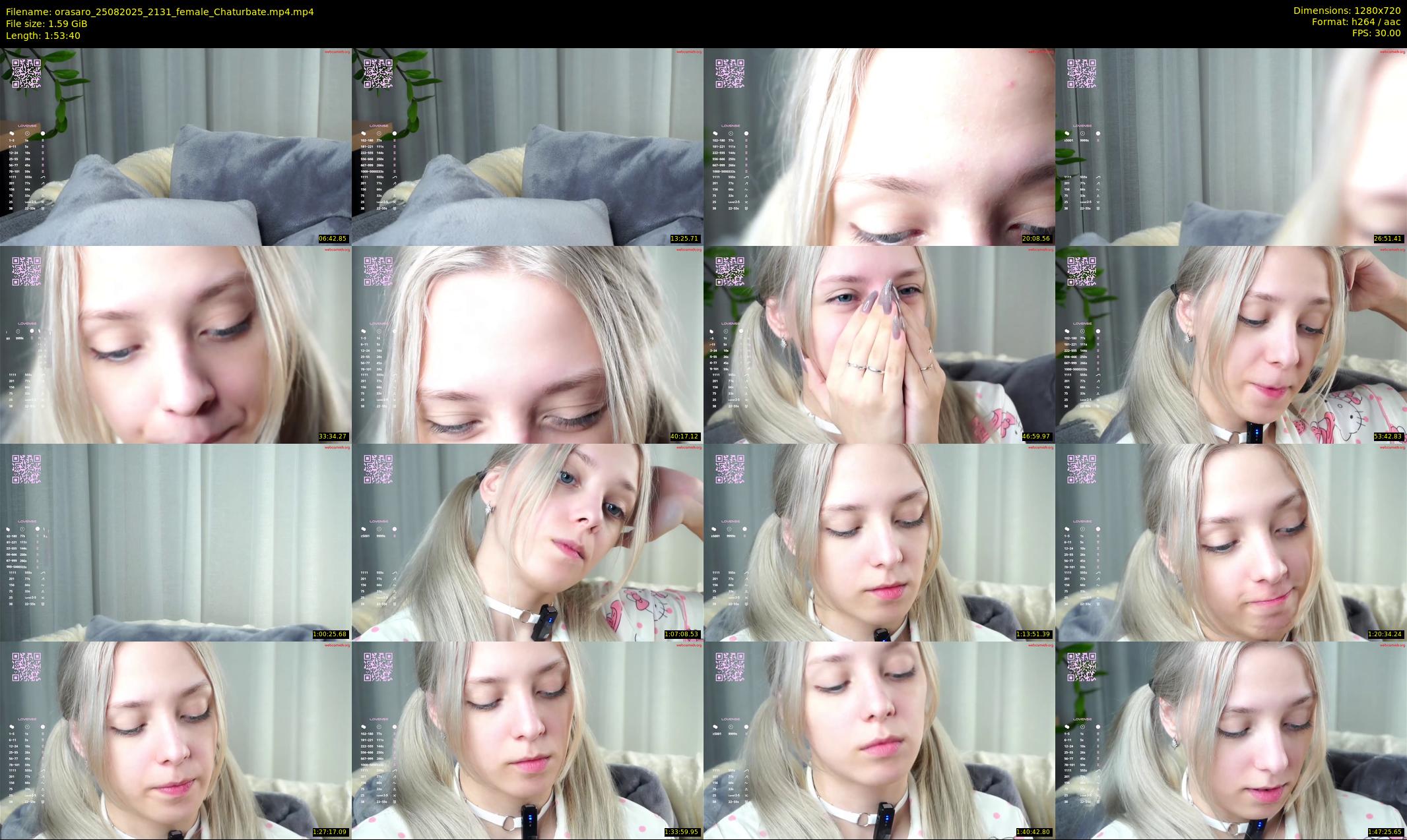 orasaro — 114 minute Chaturbate female cam show recording, 720p, Aug 25, 2025