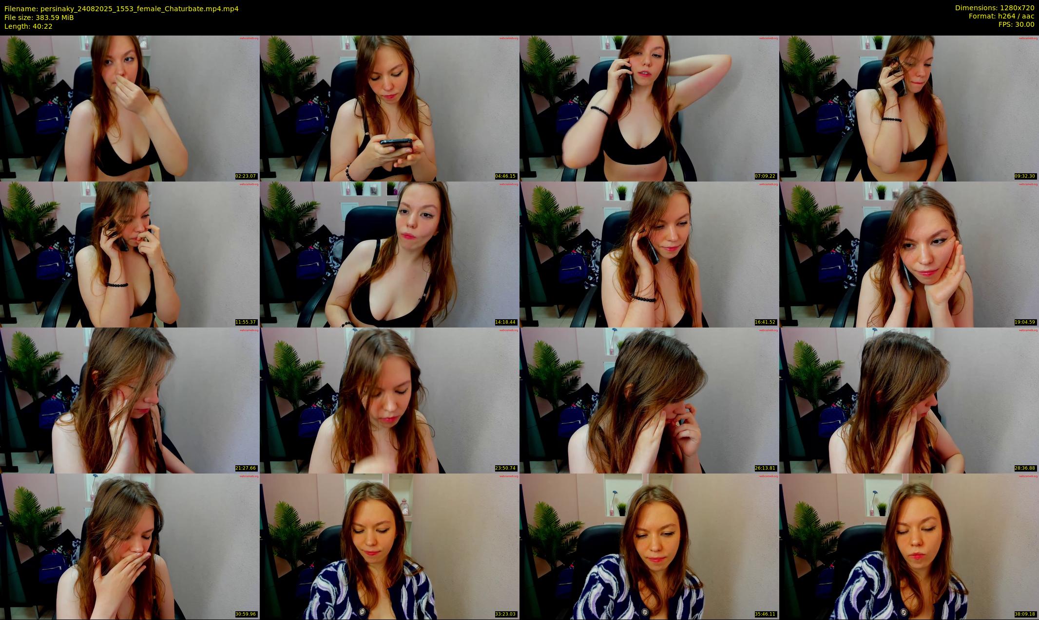 persinaky — 41 minute Chaturbate female cam show recording, 720p, Aug 24, 2025