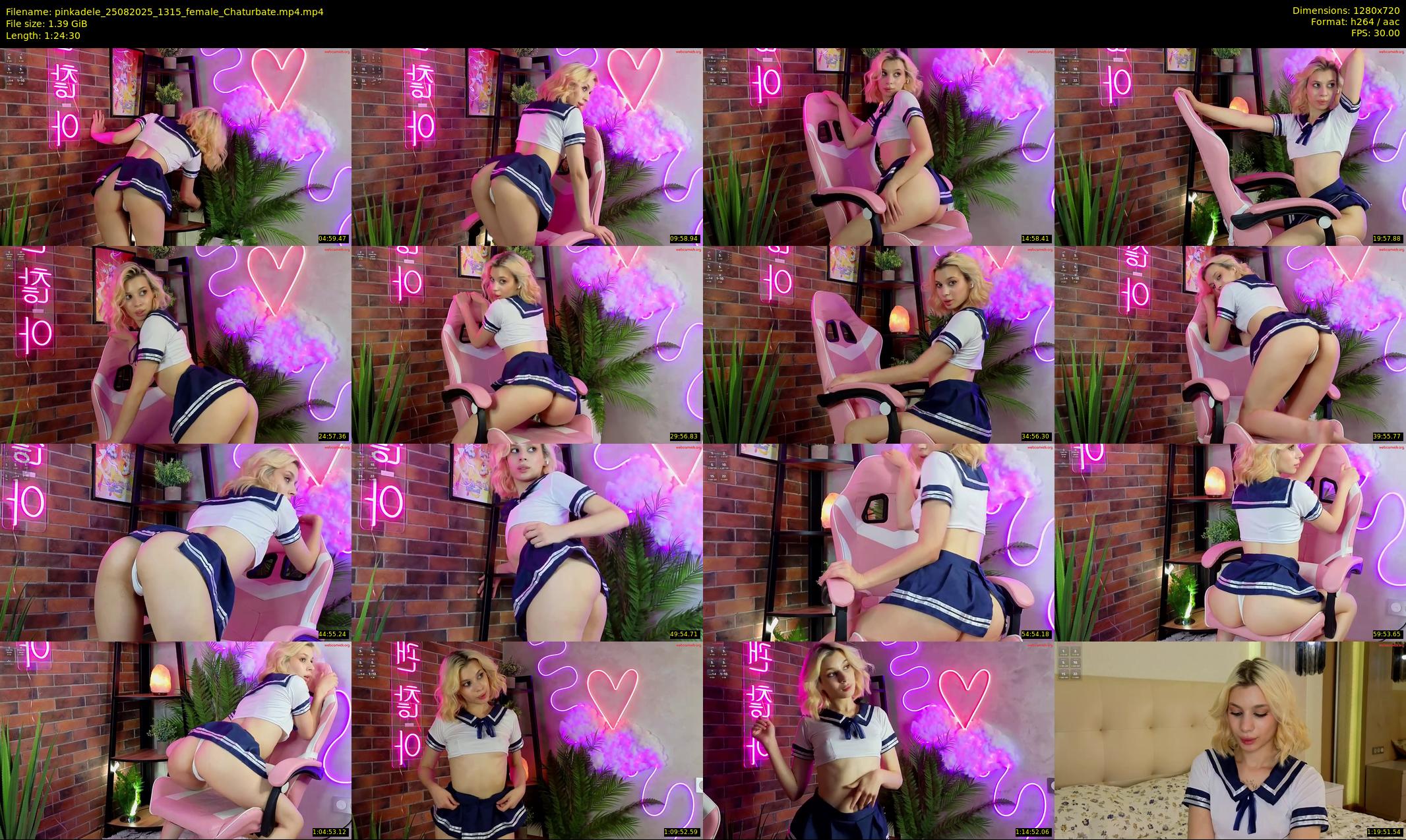 pinkadele — 85 minute Chaturbate female cam show recording, 720p, Aug 25, 2025