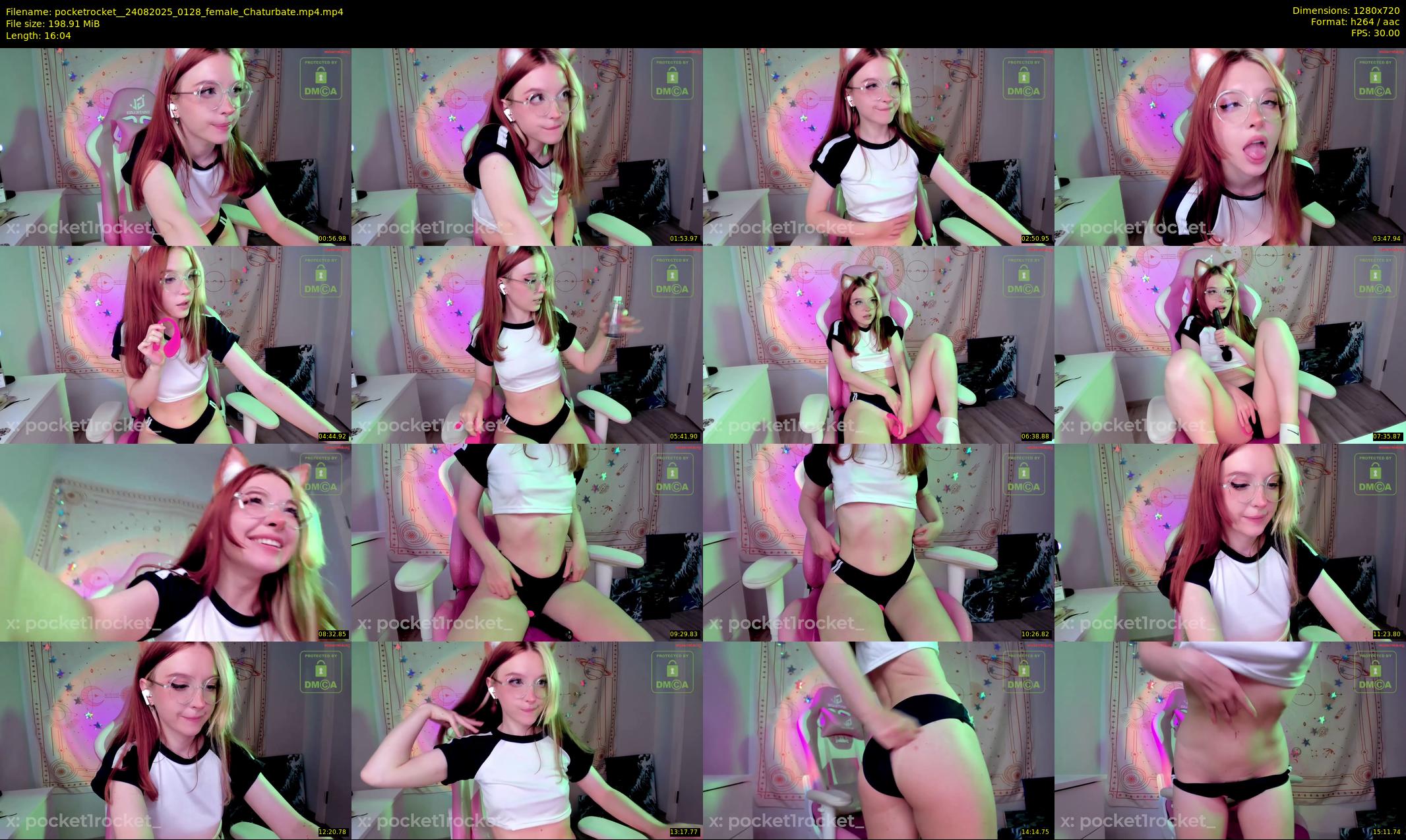 pocketrocket_ — 17 minute Chaturbate female cam show recording, 720p, Aug 24, 2025