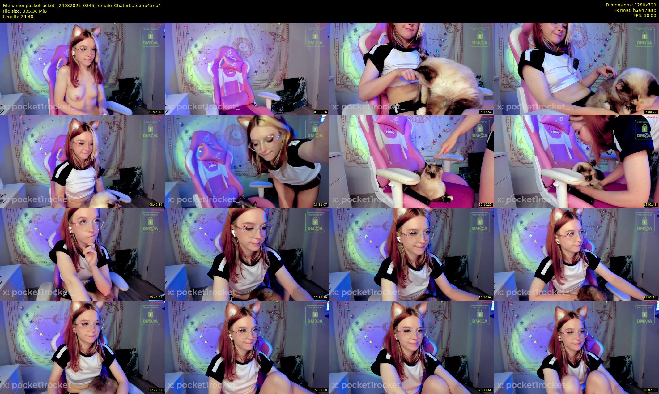 pocketrocket_ — 30 minute Chaturbate female cam show recording, 720p, Aug 24, 2025