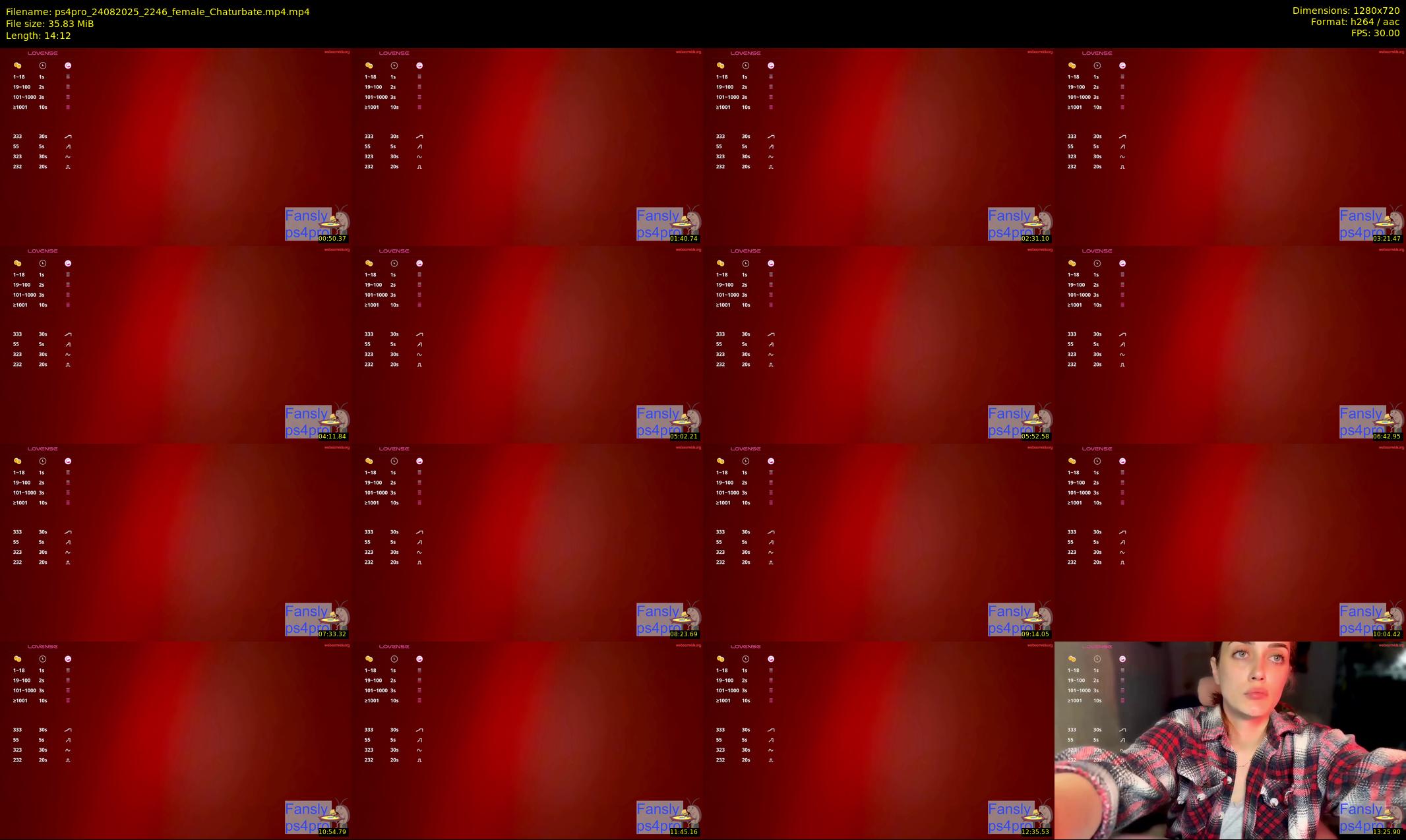 ps4pro — 15 minute Chaturbate female cam show recording, 720p, Aug 24, 2025