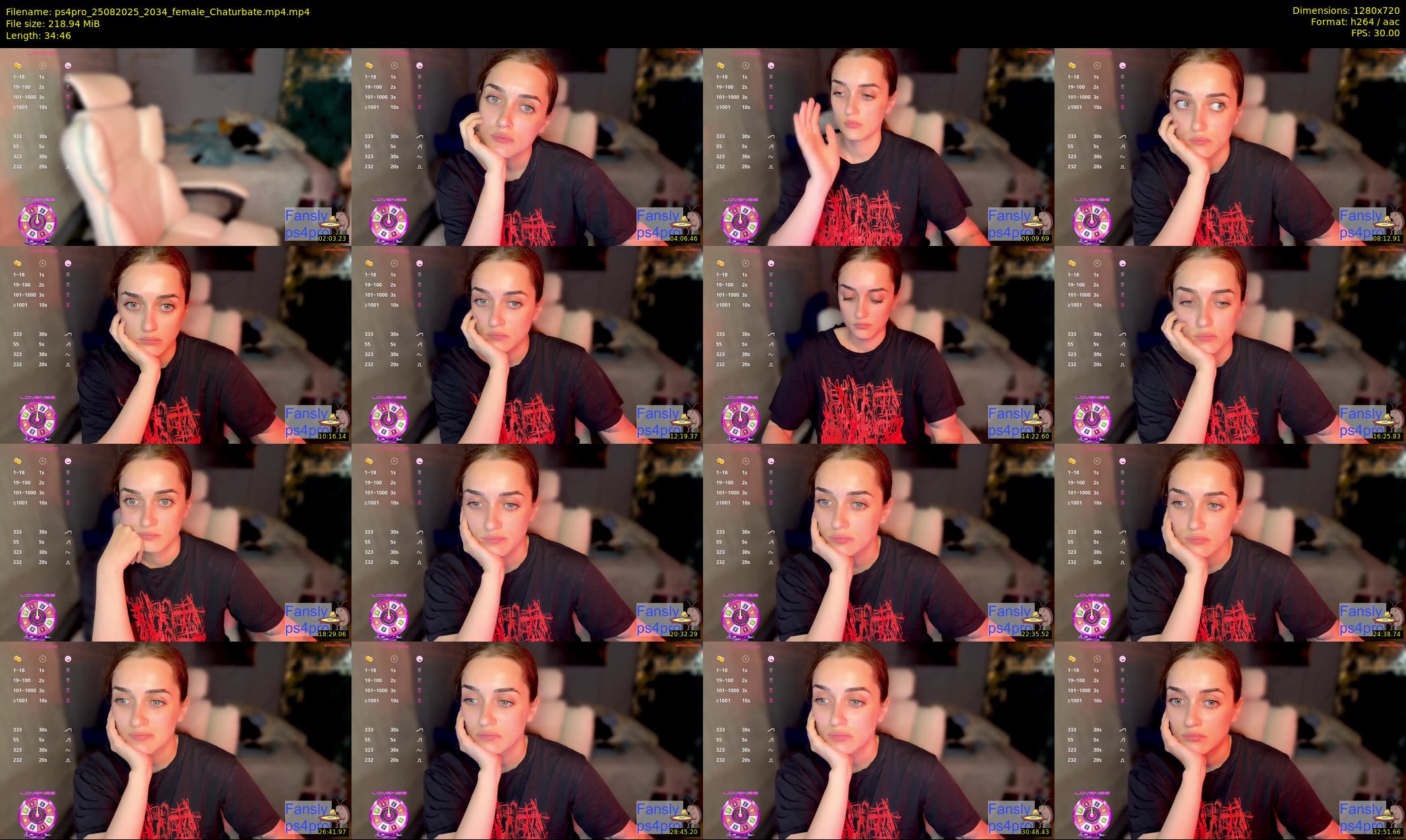 ps4pro — 35 minute Chaturbate female cam show recording, 720p, Aug 25, 2025