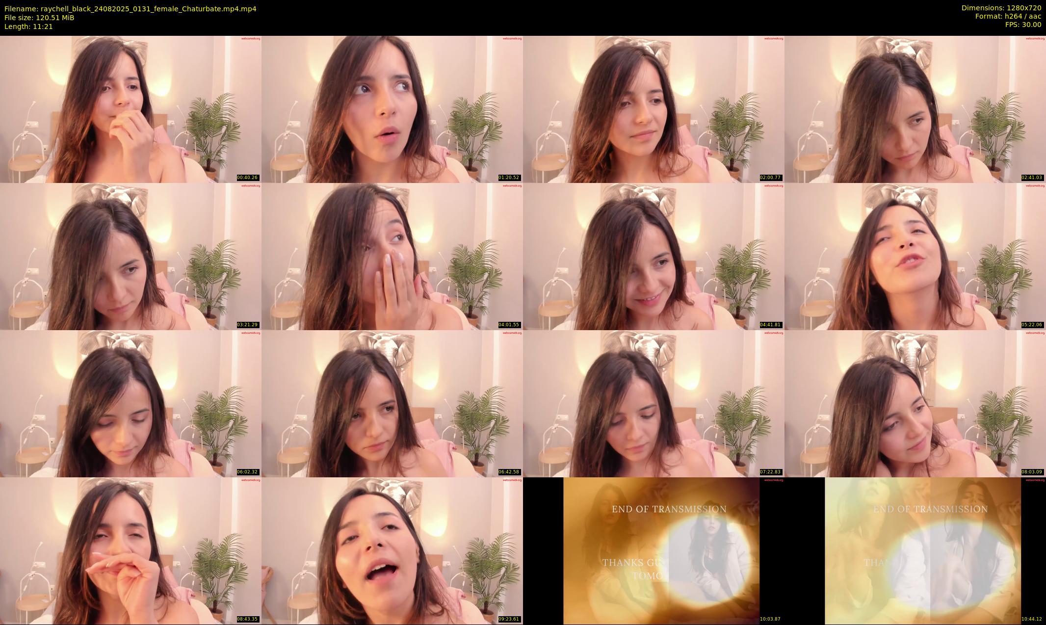 raychell_black — 12 minute Chaturbate female cam show recording, 720p, Aug 24, 2025