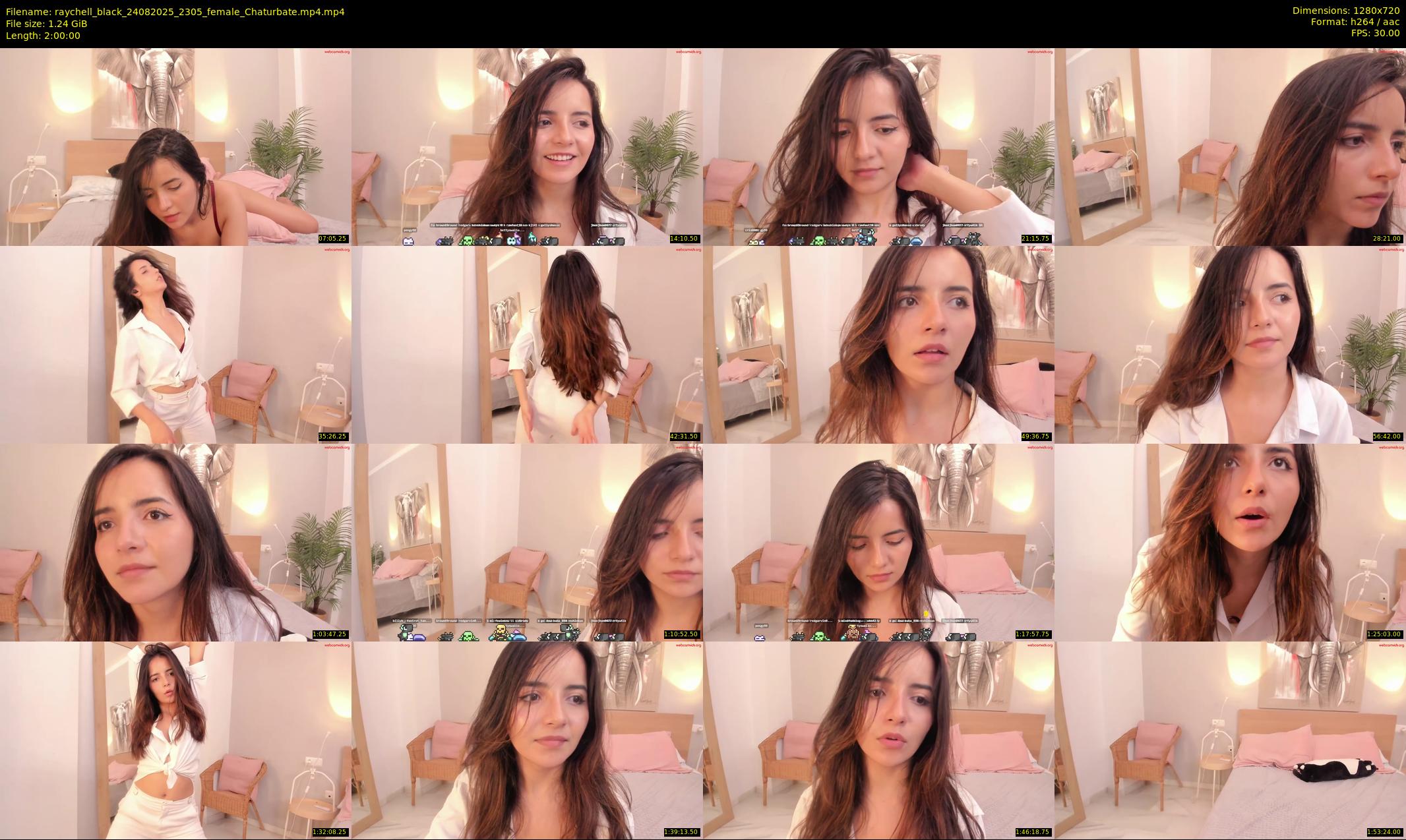 raychell_black — 120 minute Chaturbate female cam show recording, 720p, Aug 24, 2025